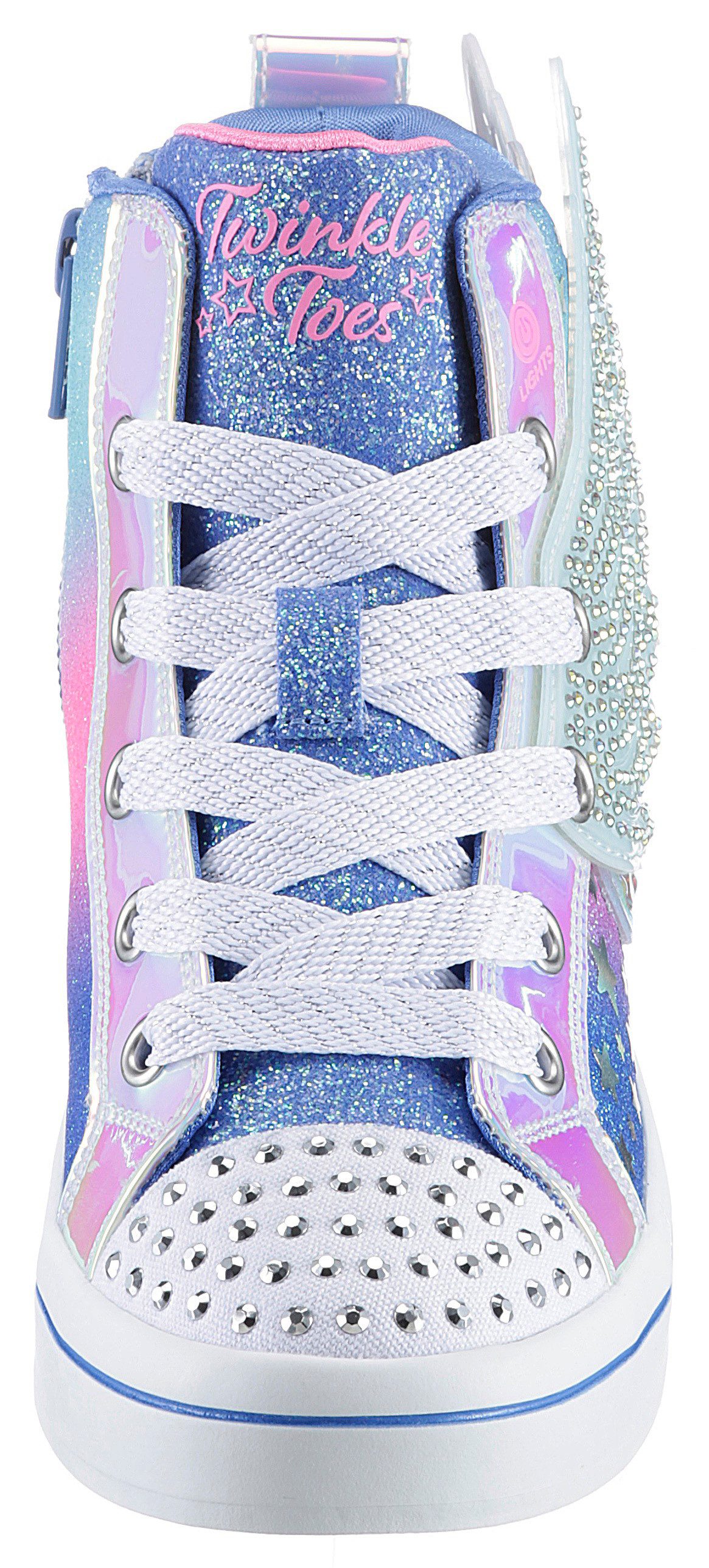 Skechers Sneakers Twinkle Toes: Twi-Lites 2.0 - Dreamy Wings , vrijetijdsschoen, knipperschoen met glinsterende vleugelapplicatie