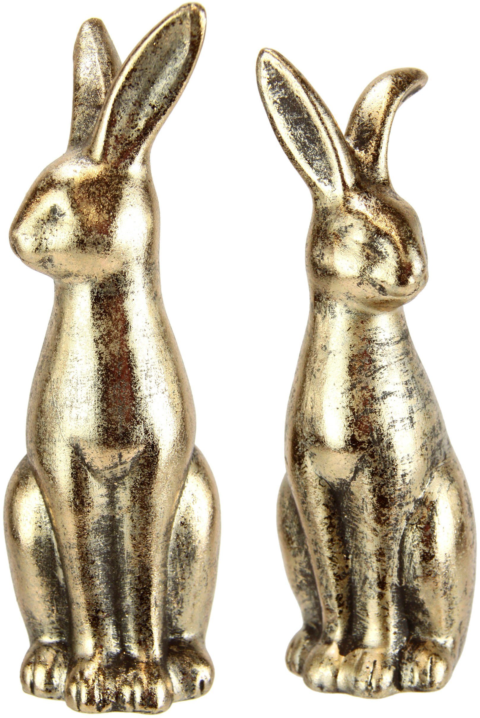 I.GE.A. Paashaas Haas paar, Pasen Decoratiefiguur, paasdecoratie, paasfiguur (set, 2 stuks)
