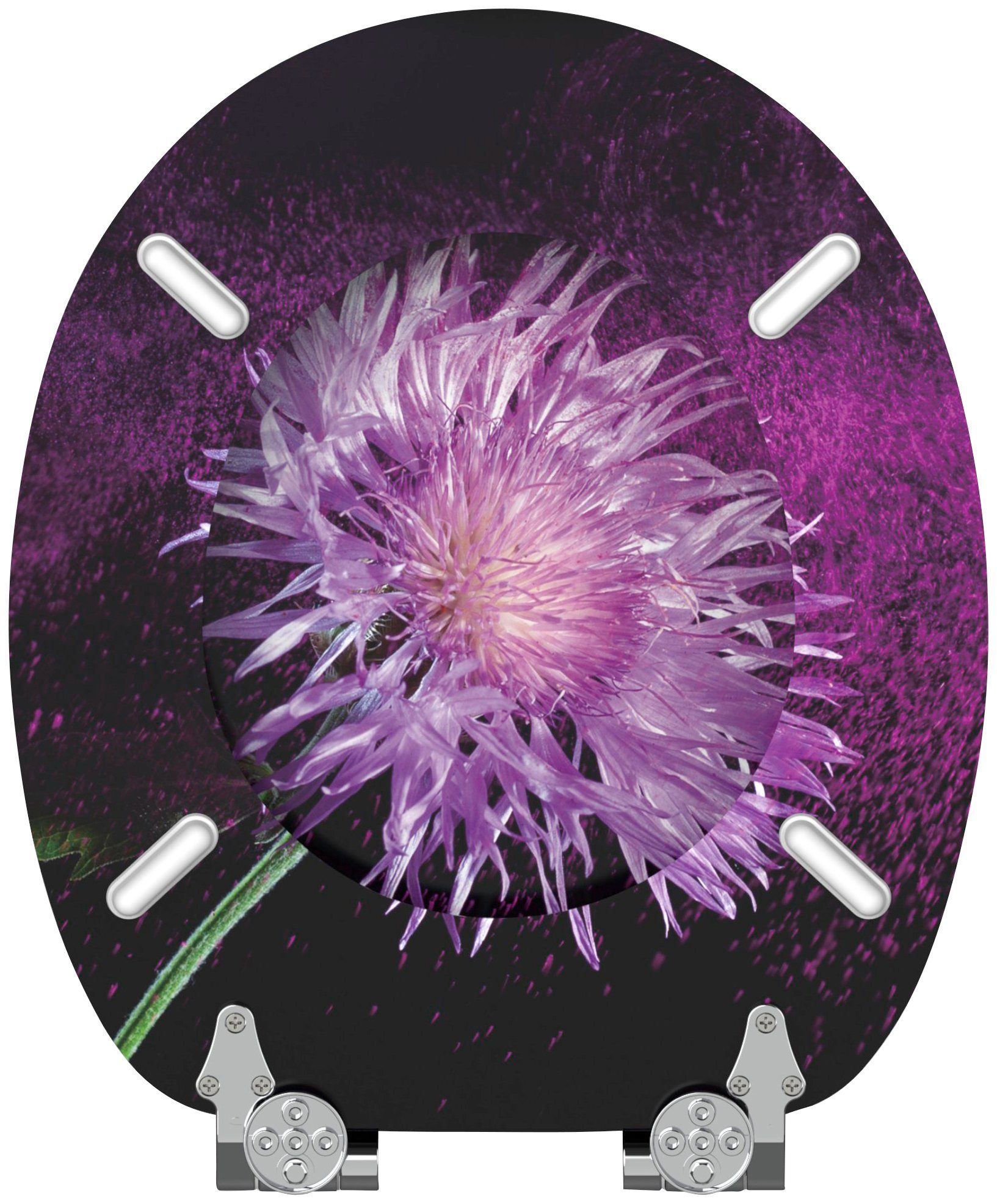 Sanilo Toiletzitting Purple Dust met soft-closemechanisme