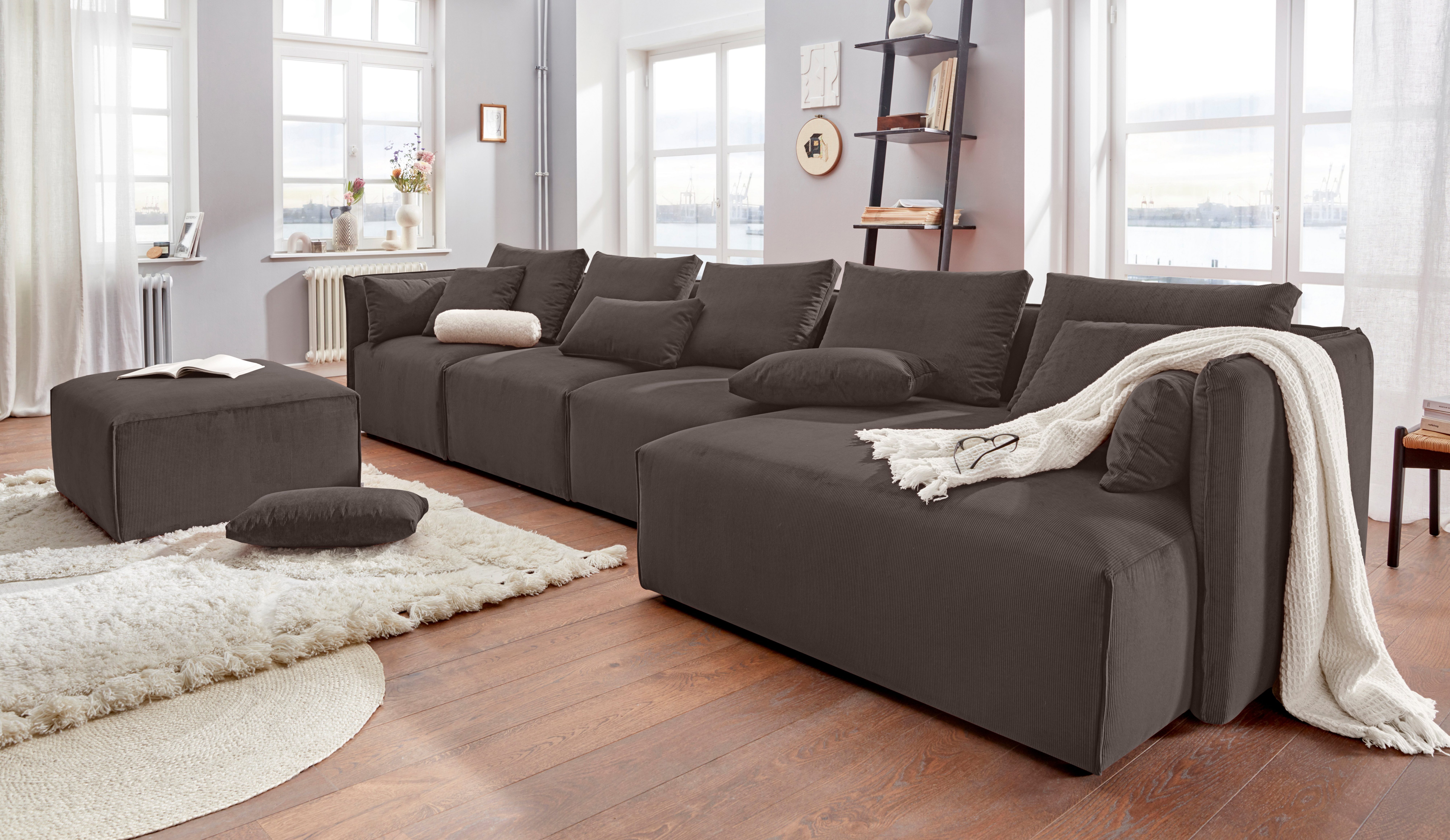 andas Ottomane Nöre korte lounge-module - zelf samenstellen, breedte 138 cm, diepte 128 cm