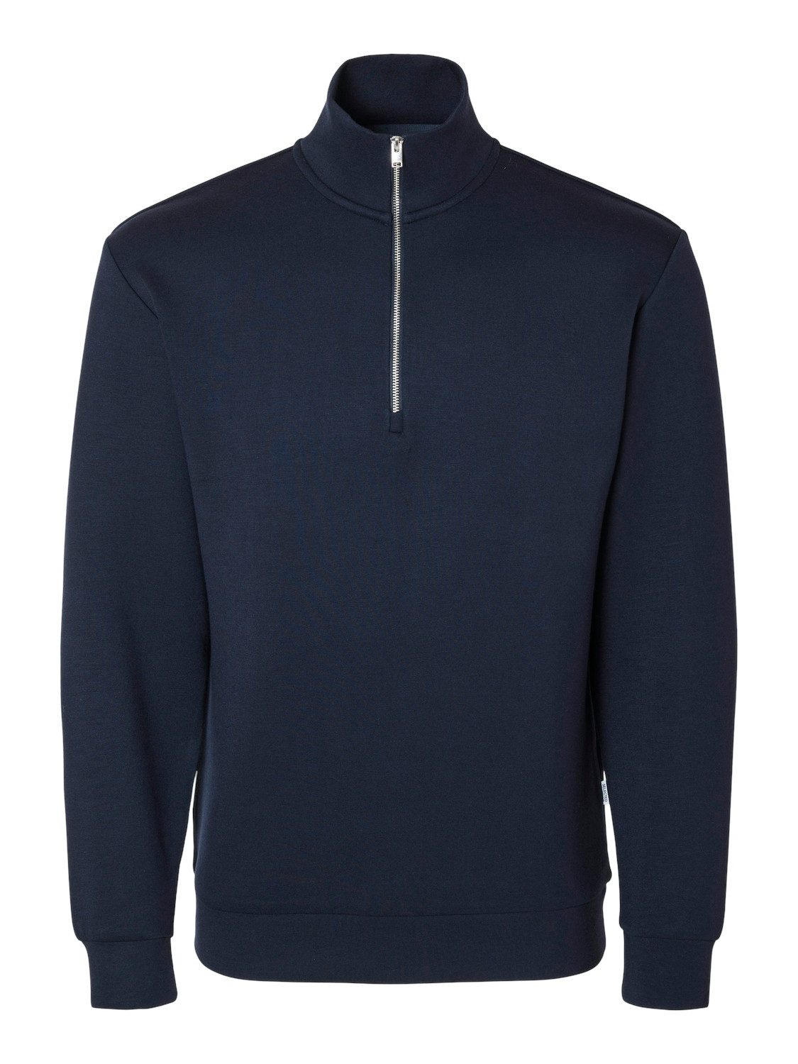 SELECTED HOMME Sweatshirt SLHEMANUEL SOFT ZIP HIGH NECK SWEAT NOOS