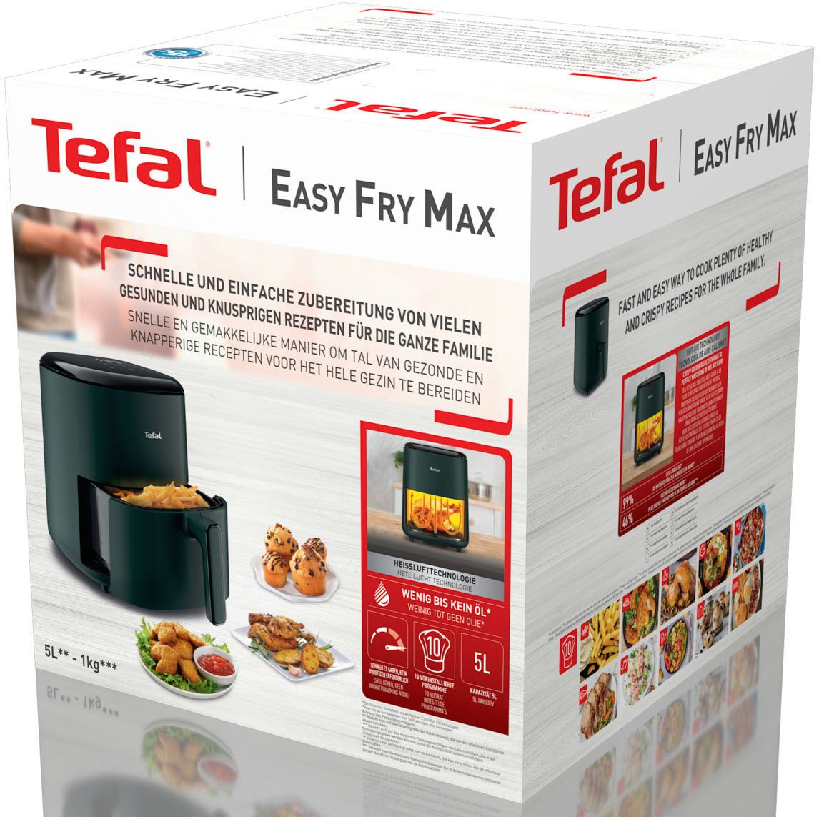 Tefal Airfryer EY2453 Easy Fry Max Digital grote capaciteit van 5 liter
