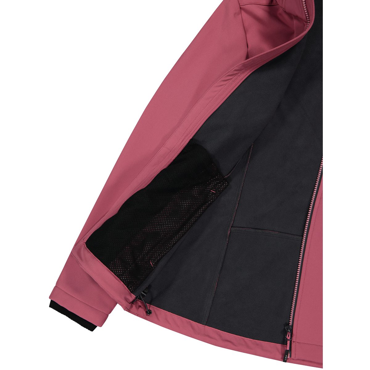 CMP Softshell-jack WOMAN JACKET ZIP HOOD Warmte- & wind- & waterafstotend (1 stuk)