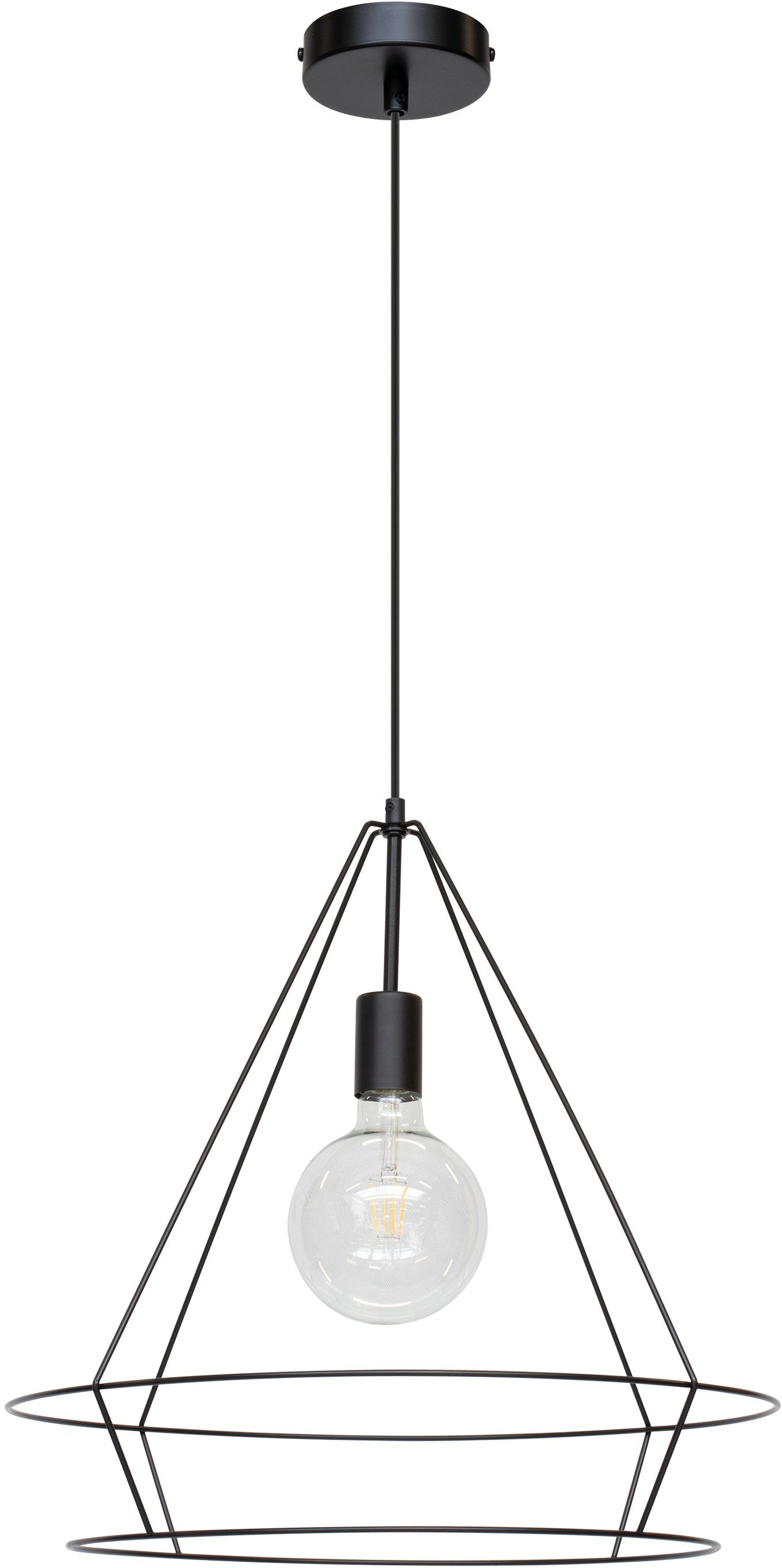 BRITOP LIGHTING Hanglamp Casa Triango Decoratieve lamp van metaal, bijpassende LM E27 / exclusief, Made in Europe (1 stuk)