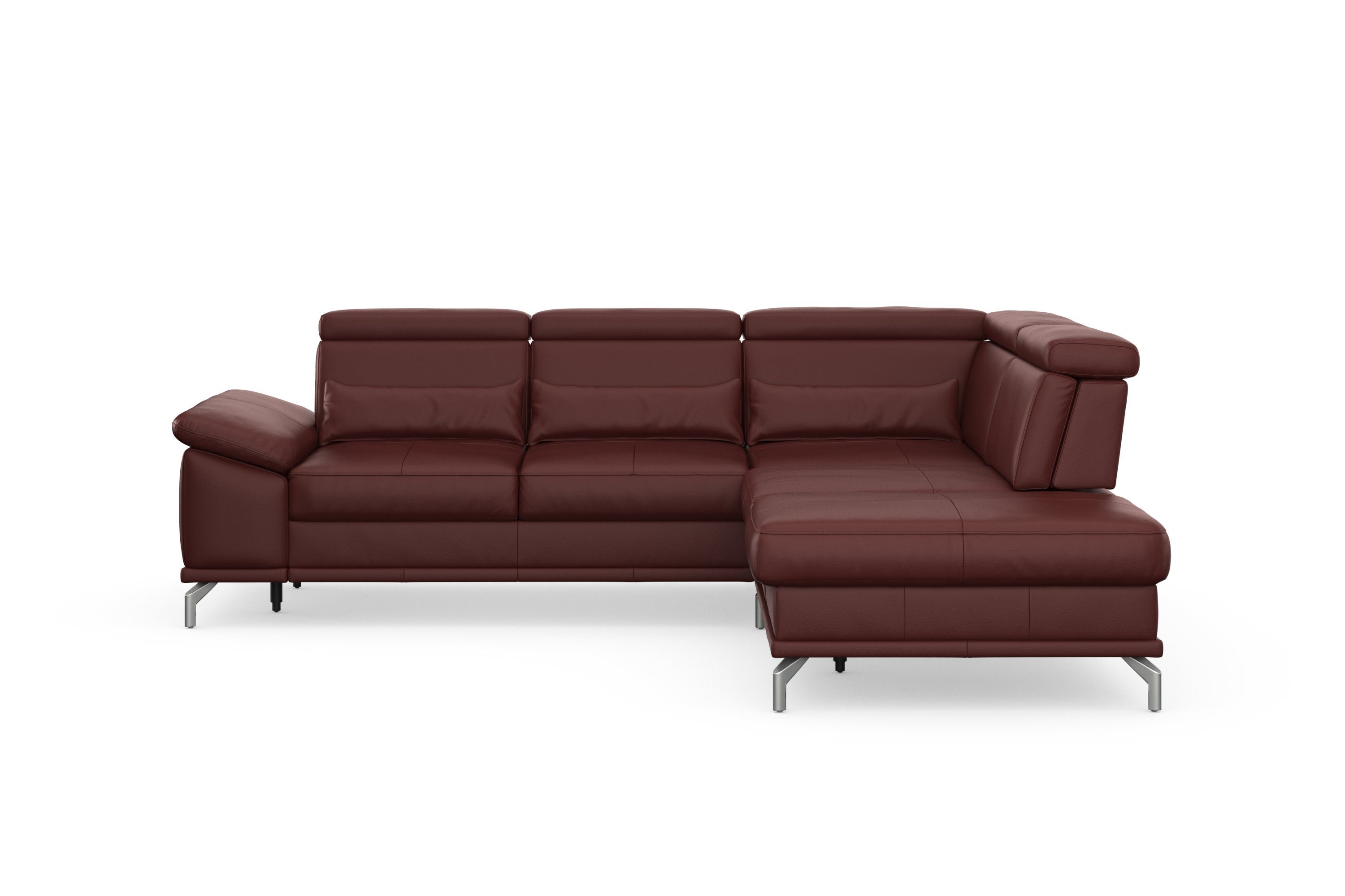 sit&more Hoekbank Cabrio L-vorm, met zitdiepteverstelling, arm- en hoofdsteunverstelling