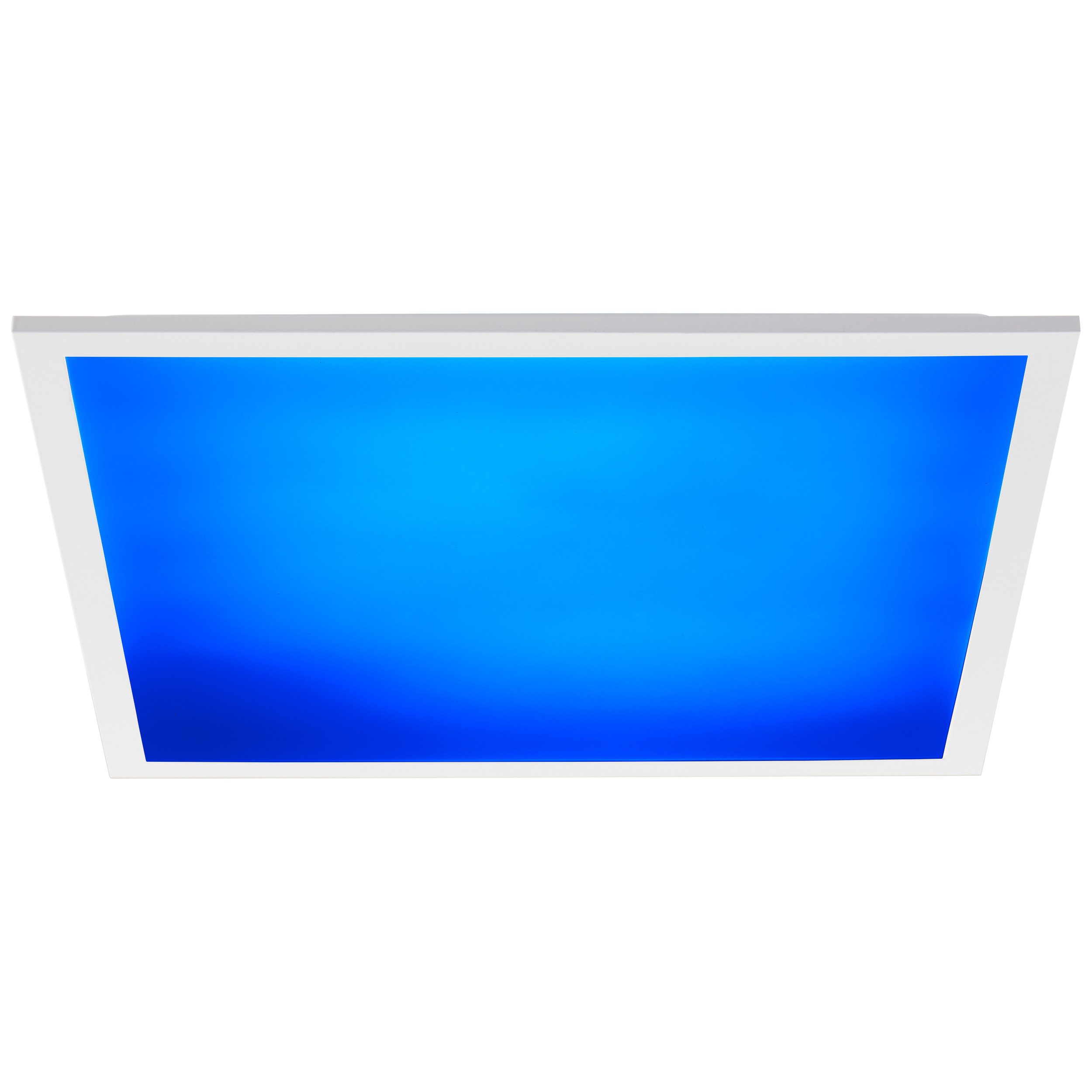 Brilliant Leuchten Led-plafondlamp Briston 45 x 45 cm, 2500 lm, 3000-6500 k, ic-rgb, dimbaar, aluminium, wit