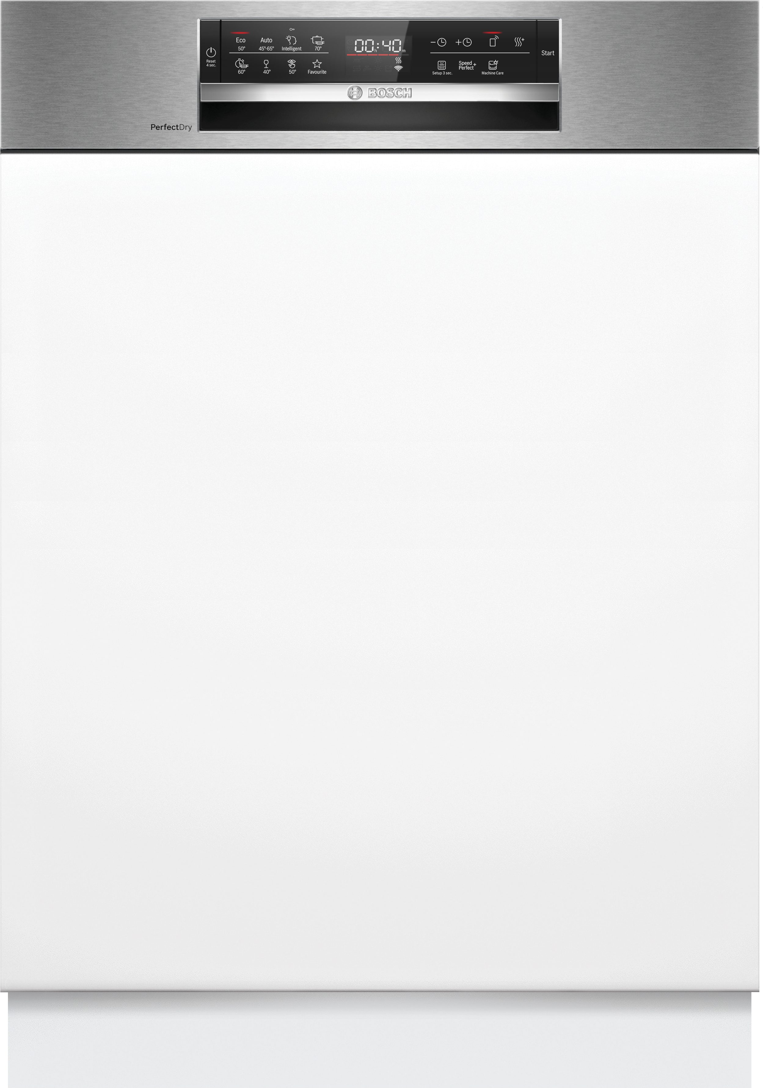 BOSCH Semi-geïntegreerde vaatwasser SMI6ZCS16E, 81,5 cm x 59,8 cm