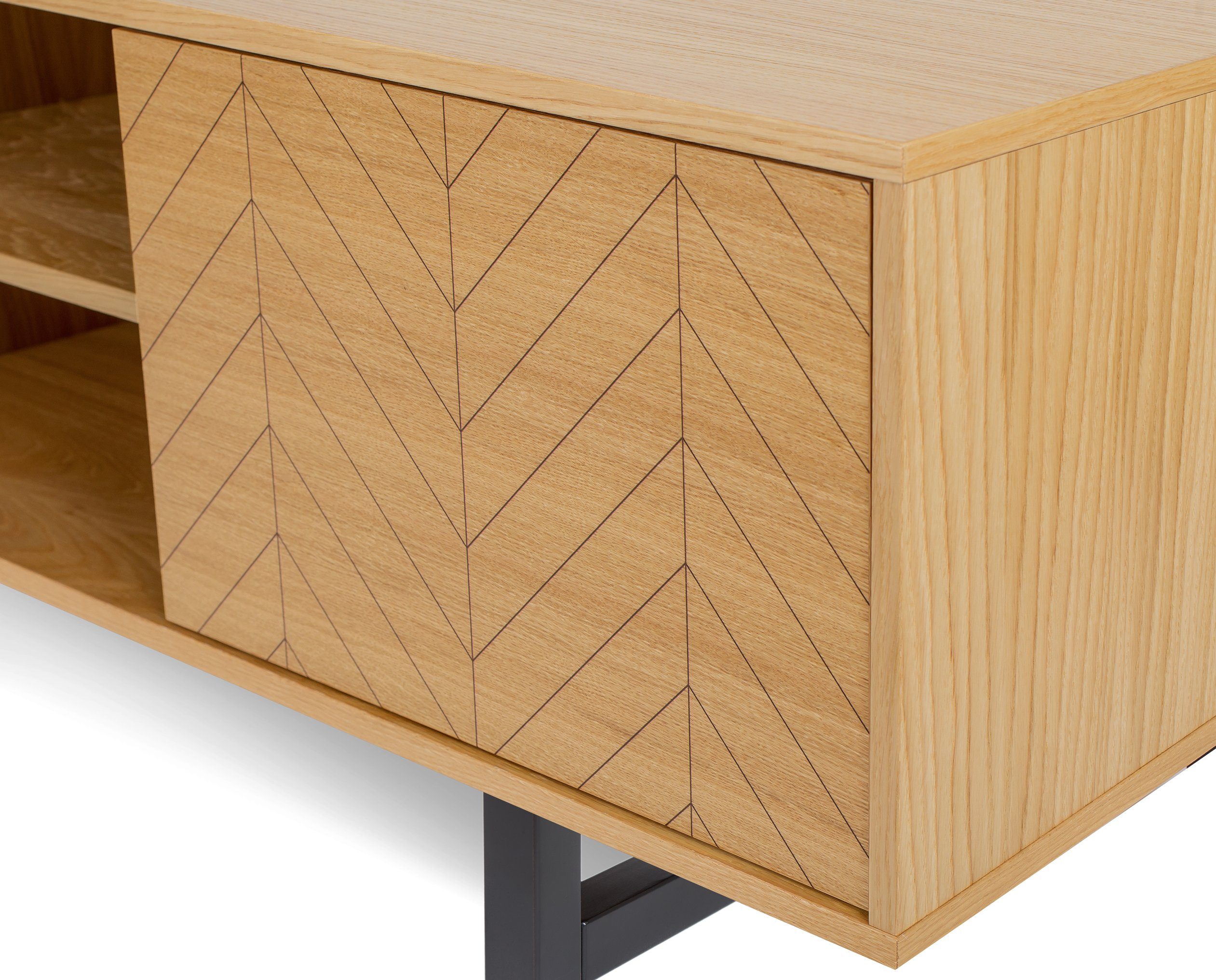 andas Tv-meubel Commode met bijzondere print, push-to-open functie