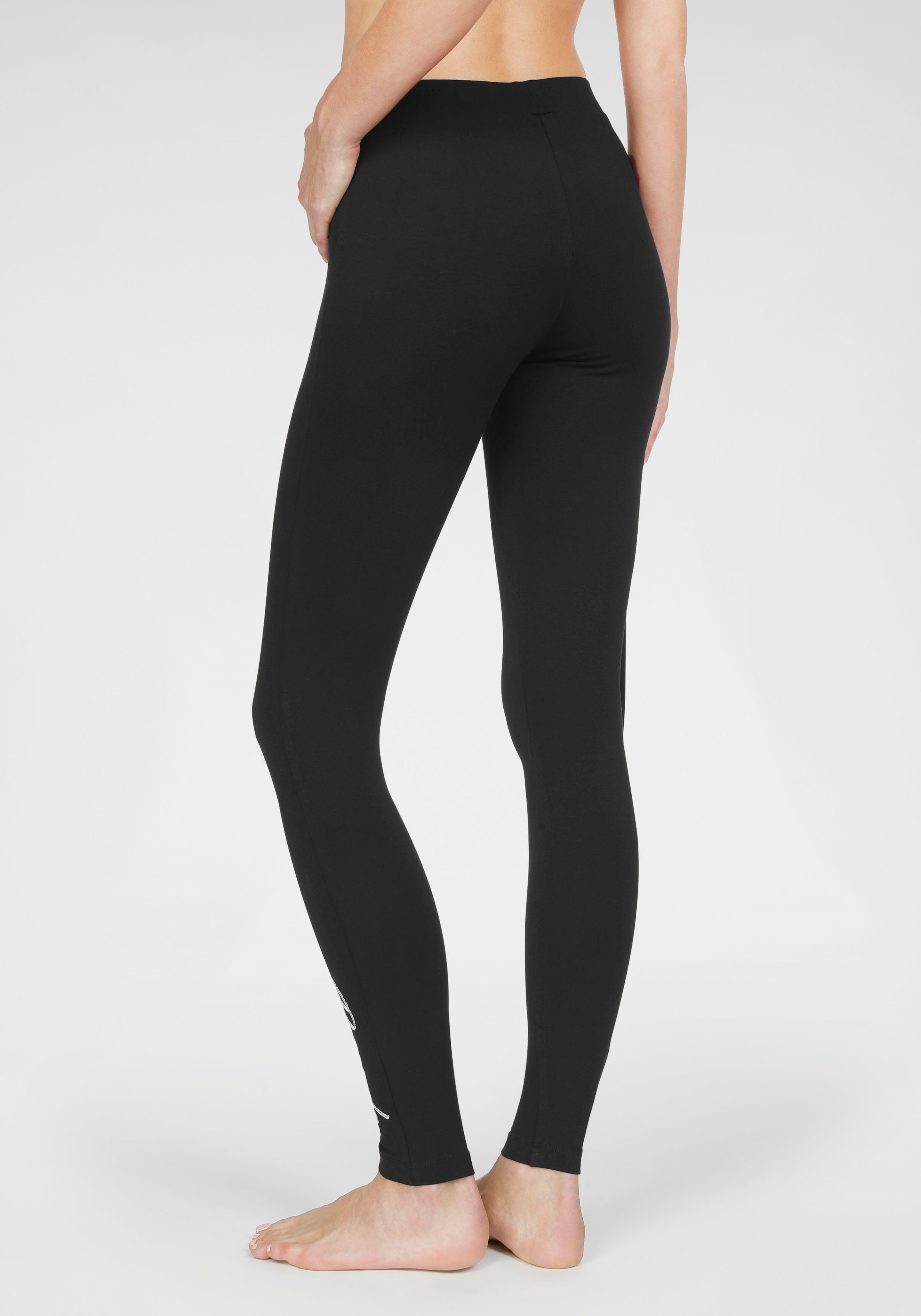 Bench. Loungewear Legging met glanzend logoborduursel