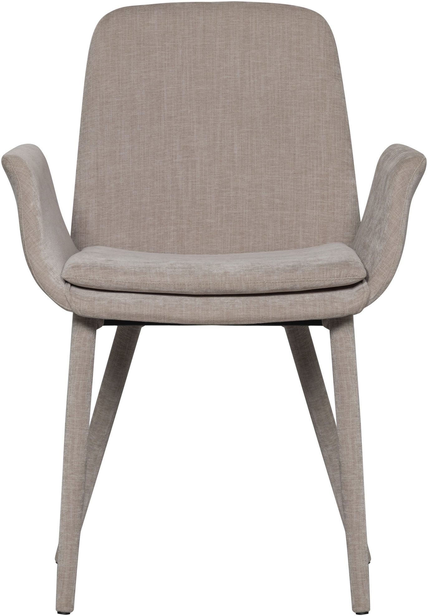 WOOOD Eetkamerstoel Curve met gevoerde poten, hoogte 83 cm (set, 2 stuks)
