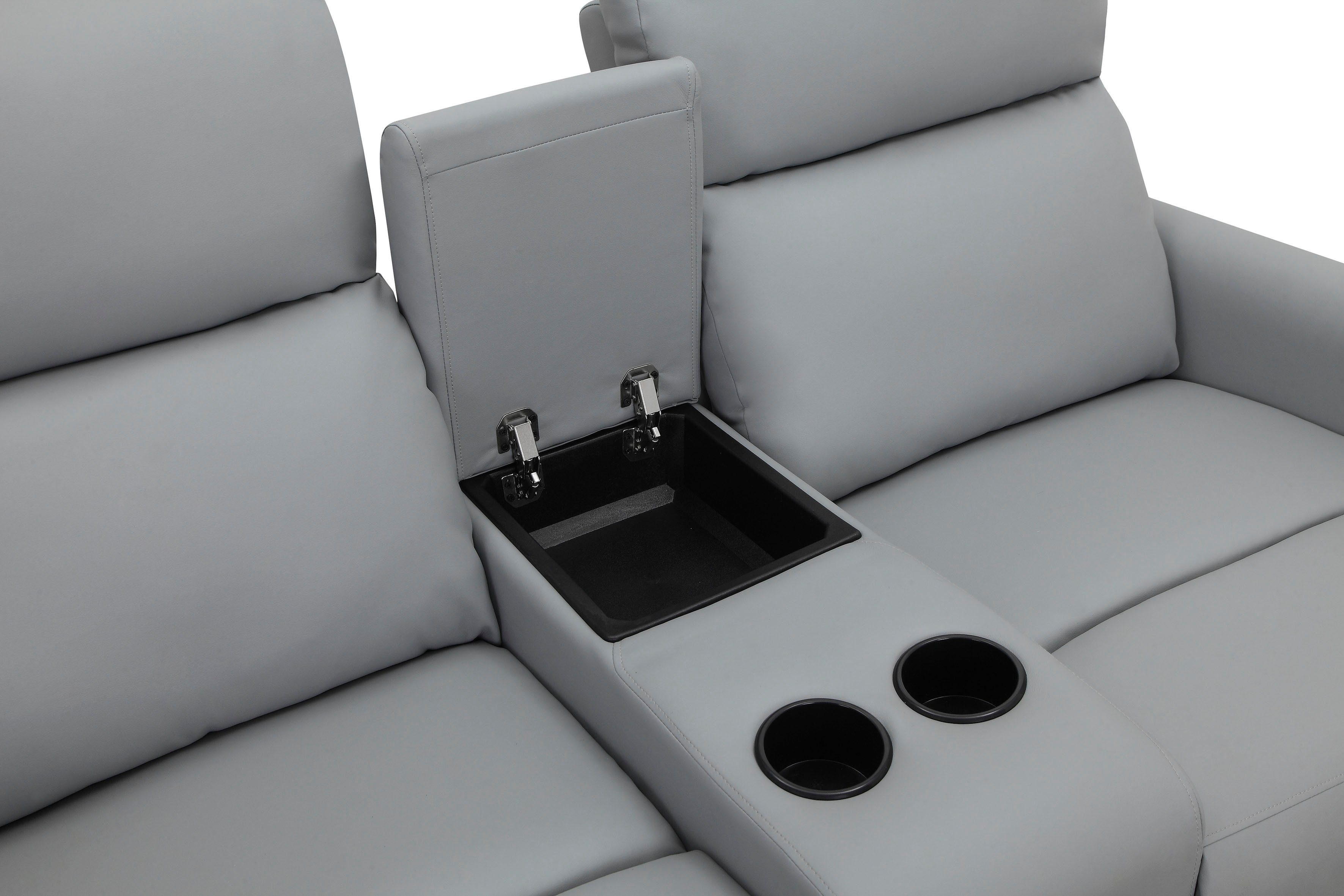 Home affaire 2-zitsbank Daoulas, 2-zits bioscoopbank, TV-fauteuil, multimedia bank