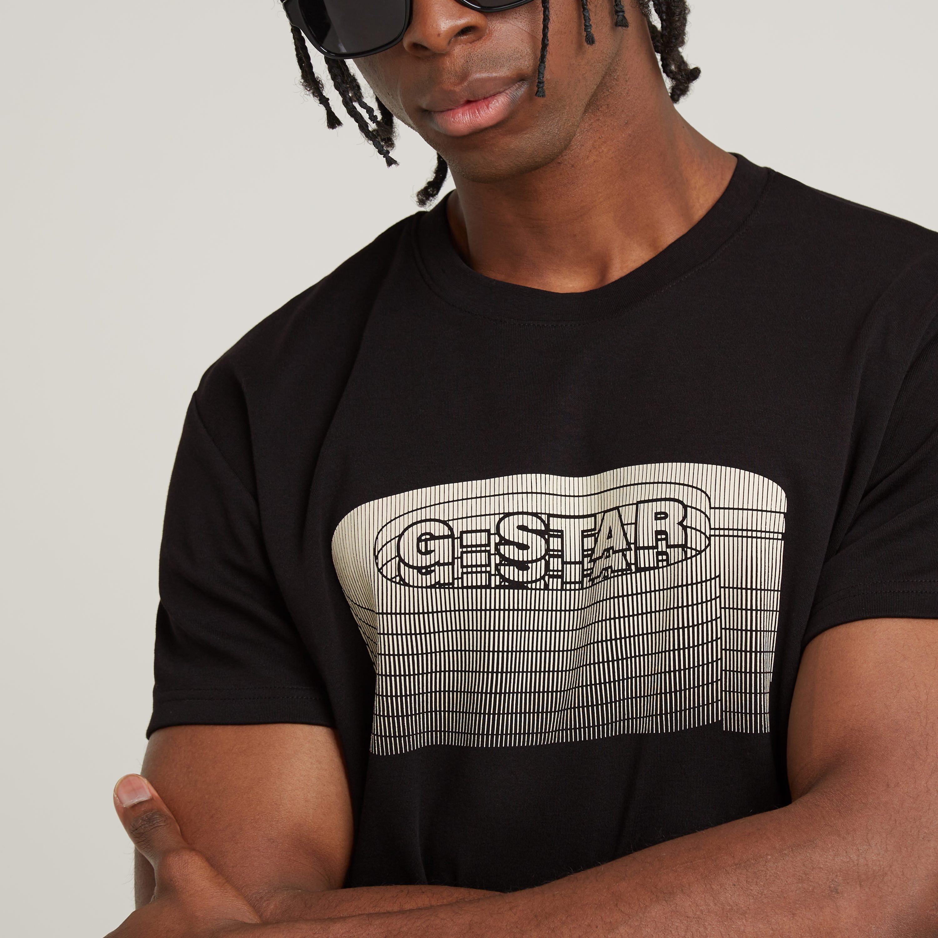 G-Star RAW Shirt met print Stacked Old Skool Logo R