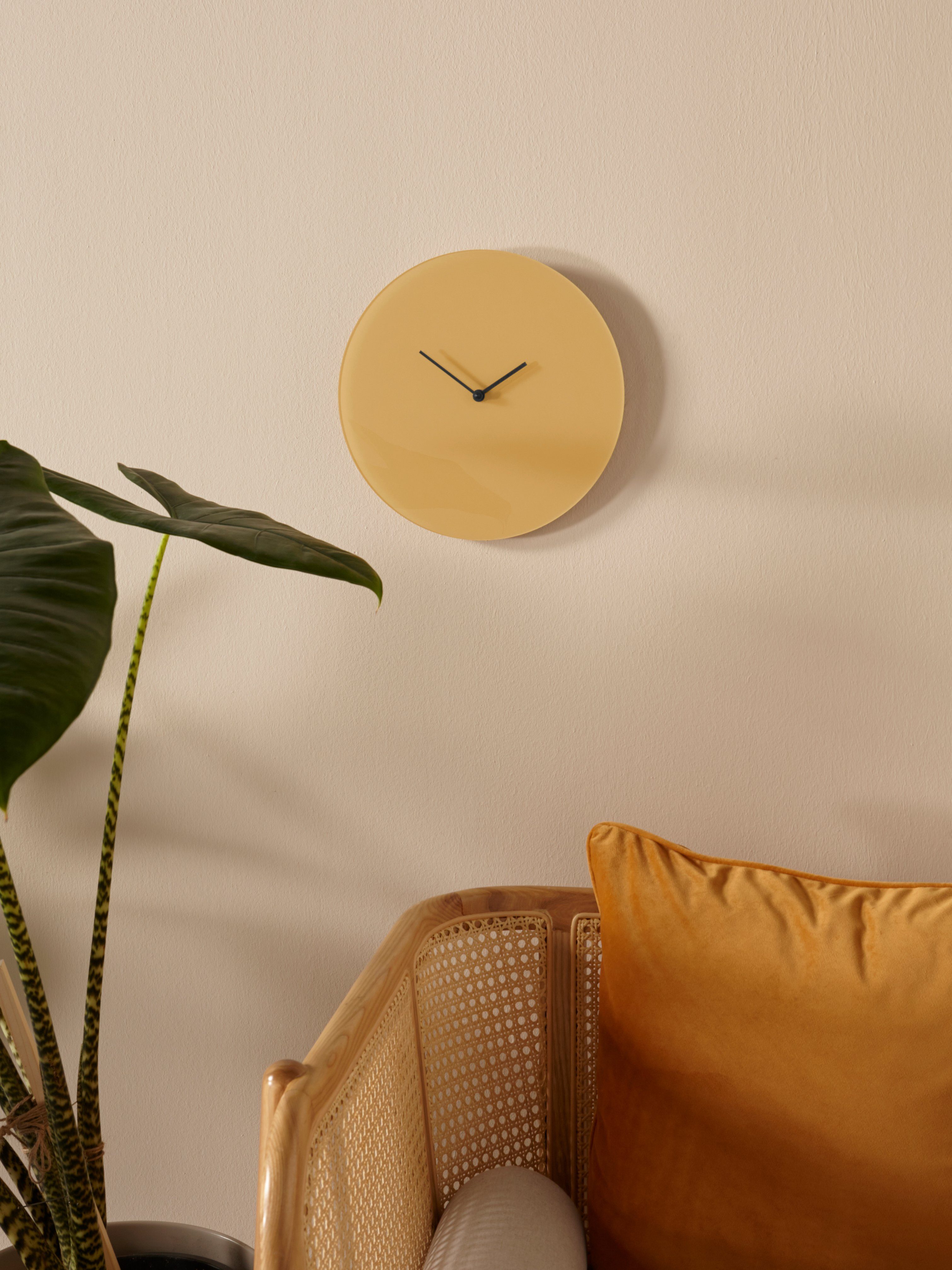 LeGer Home by Lena Gercke Wandklok Sanja Acrylglas, rond, geruisloos, minimalistisch (1-delig)