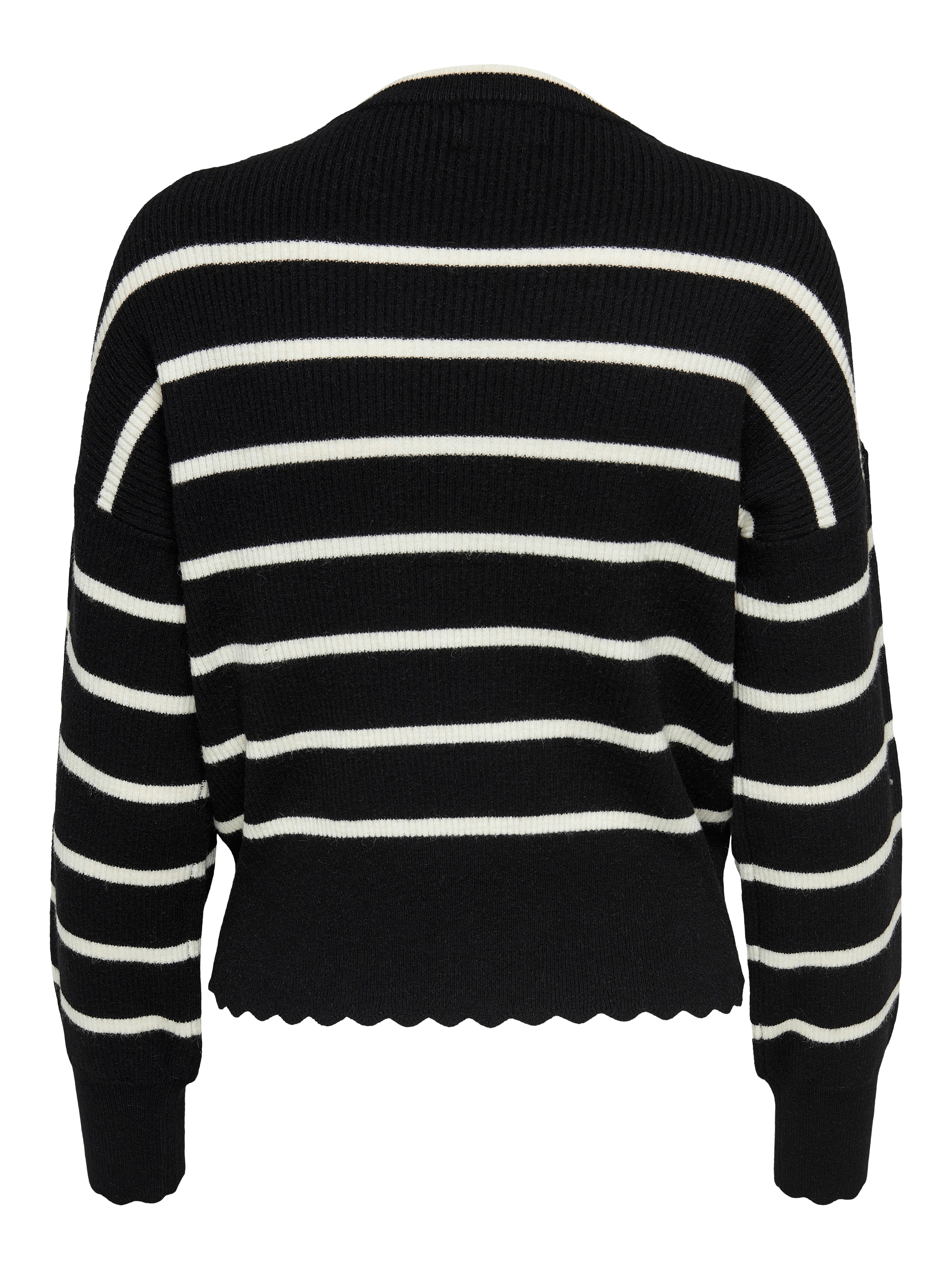 Only Trui met ronde hals ONLIBI LS O-NECK NOOS KNT