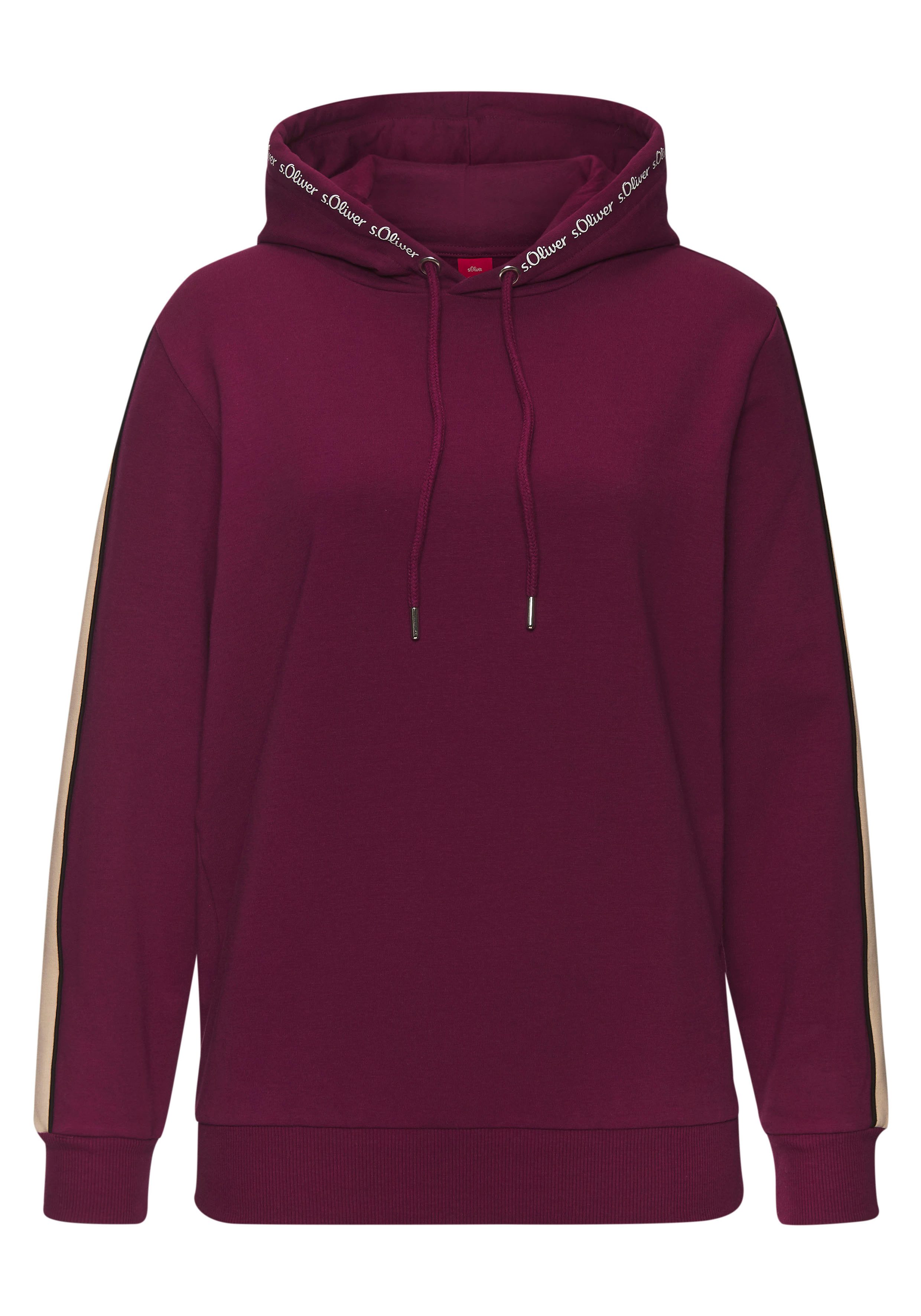 s.Oliver RED LABEL Beachwear Hoodie met contrasterende accenten, loungewear (1-delig)