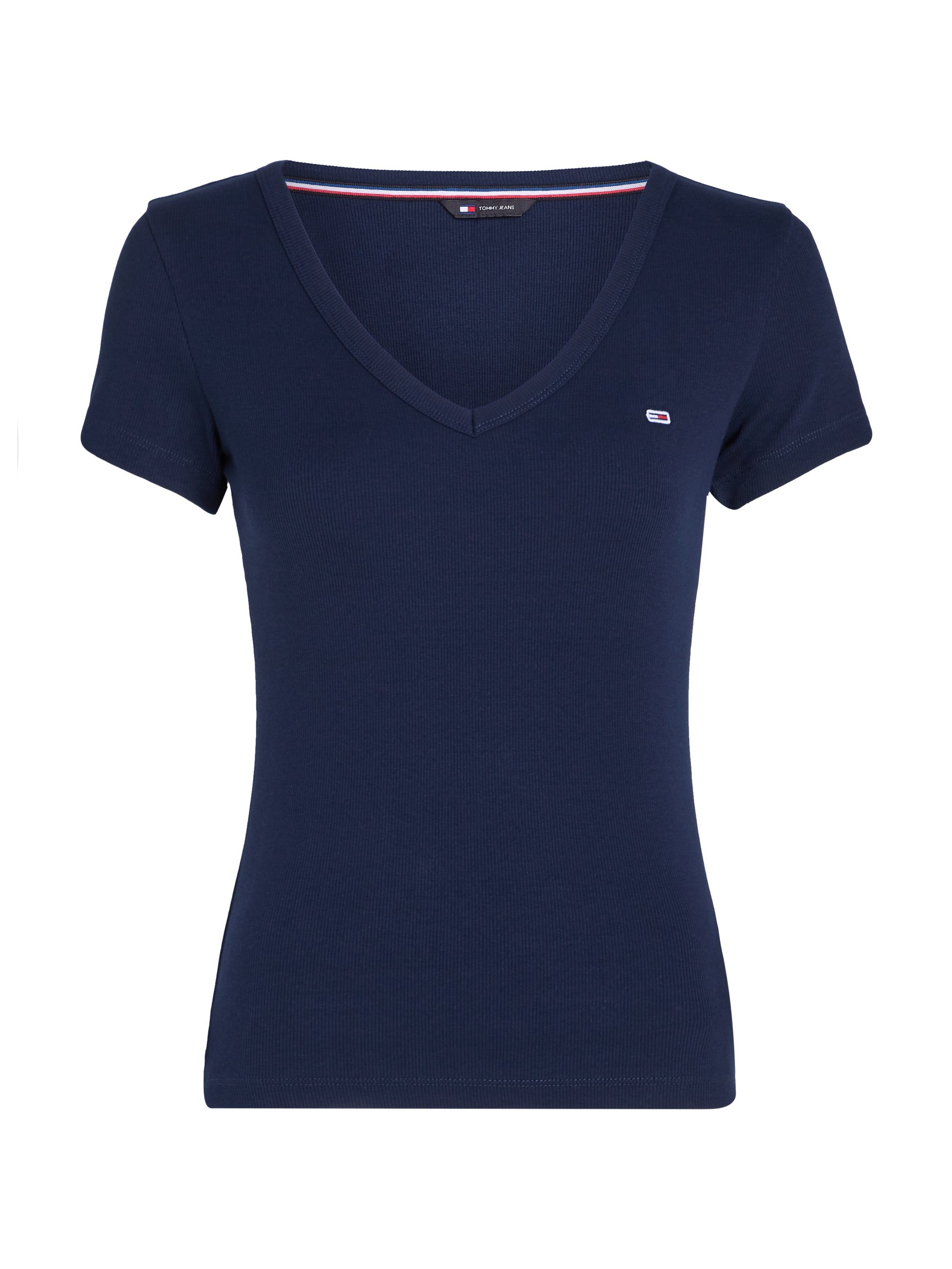 TOMMY JEANS T-shirt TJW SLIM ESSENTIAL RIB V SS