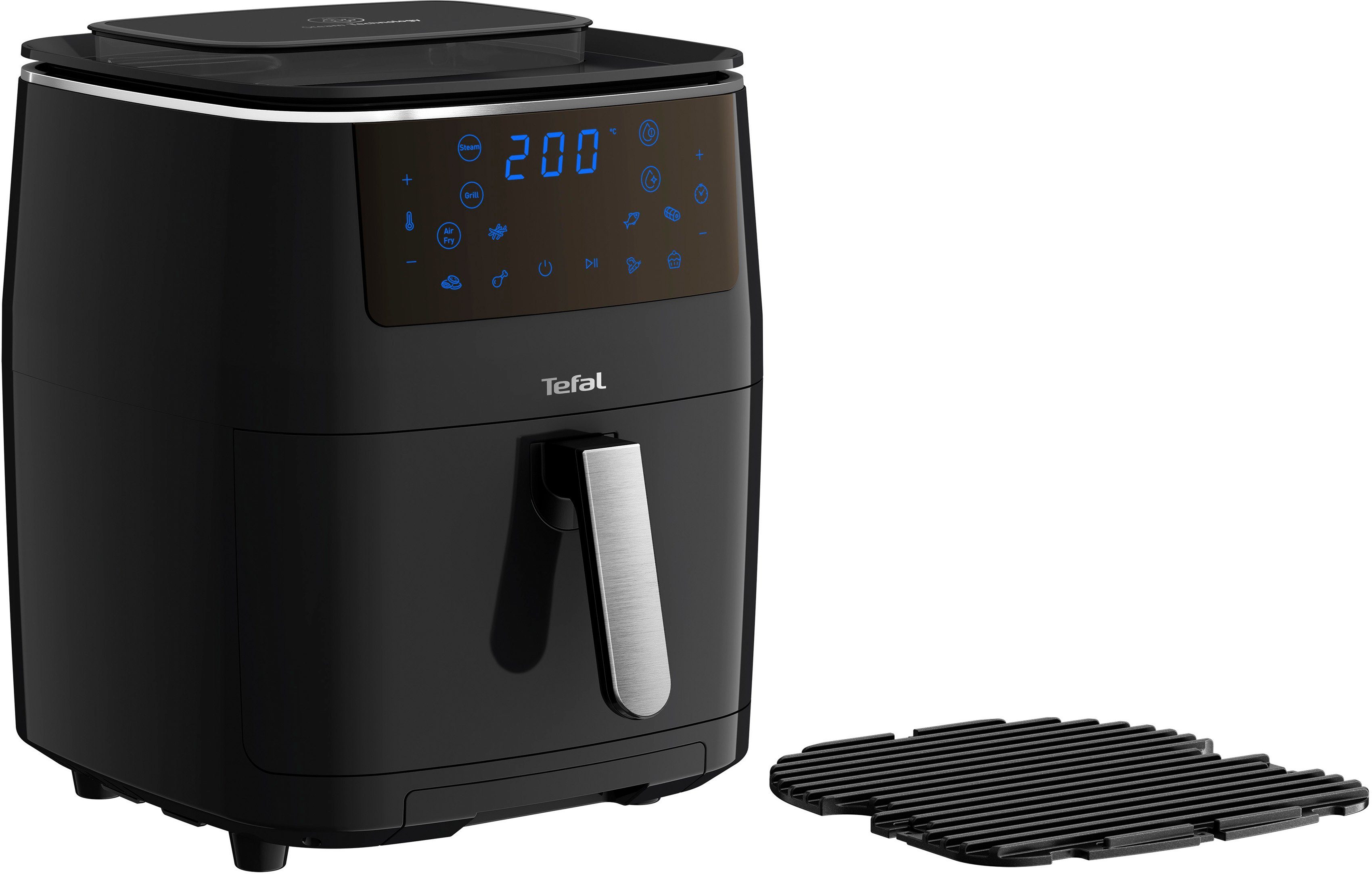Tefal Airfryer Easy Fry Grill & Steam Grill + stoomkoker, 7 automatische programma's, 6,5 liter, timer, FW2018