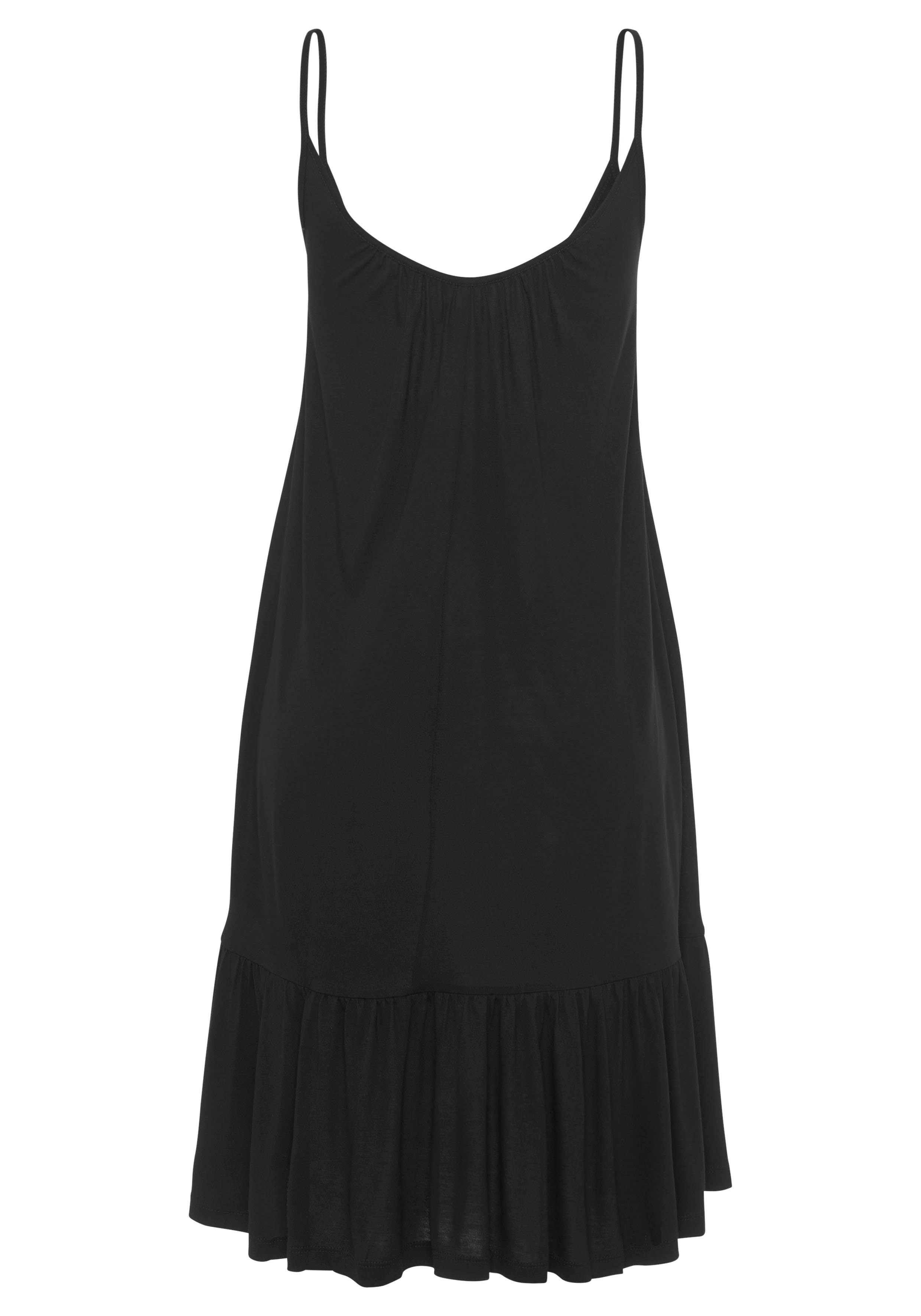 Vivance Jerseyjurk met volant in losse pasvorm, zomerjurk, strandjurk