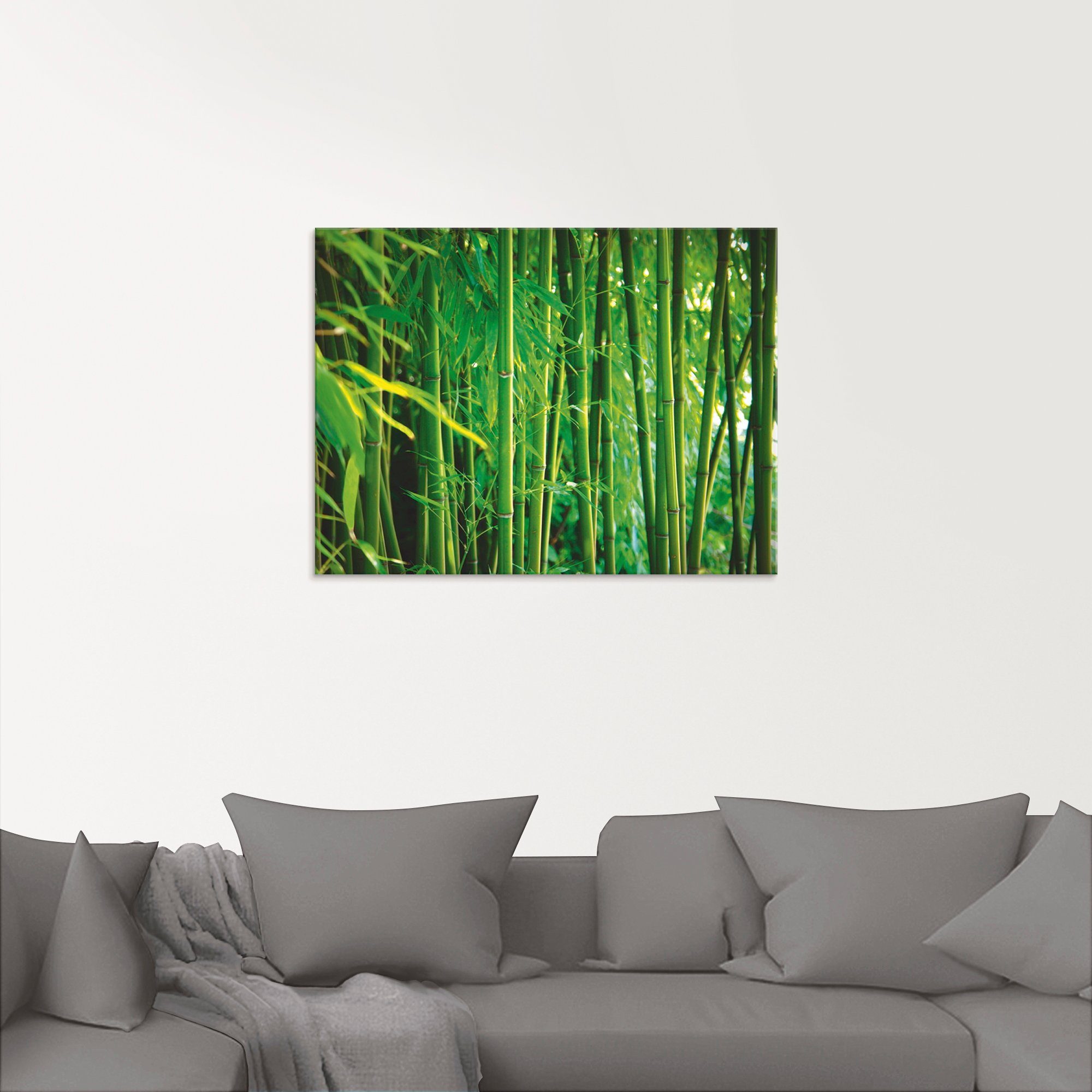 Artland Print op glas Bamboe I in verschillende maten