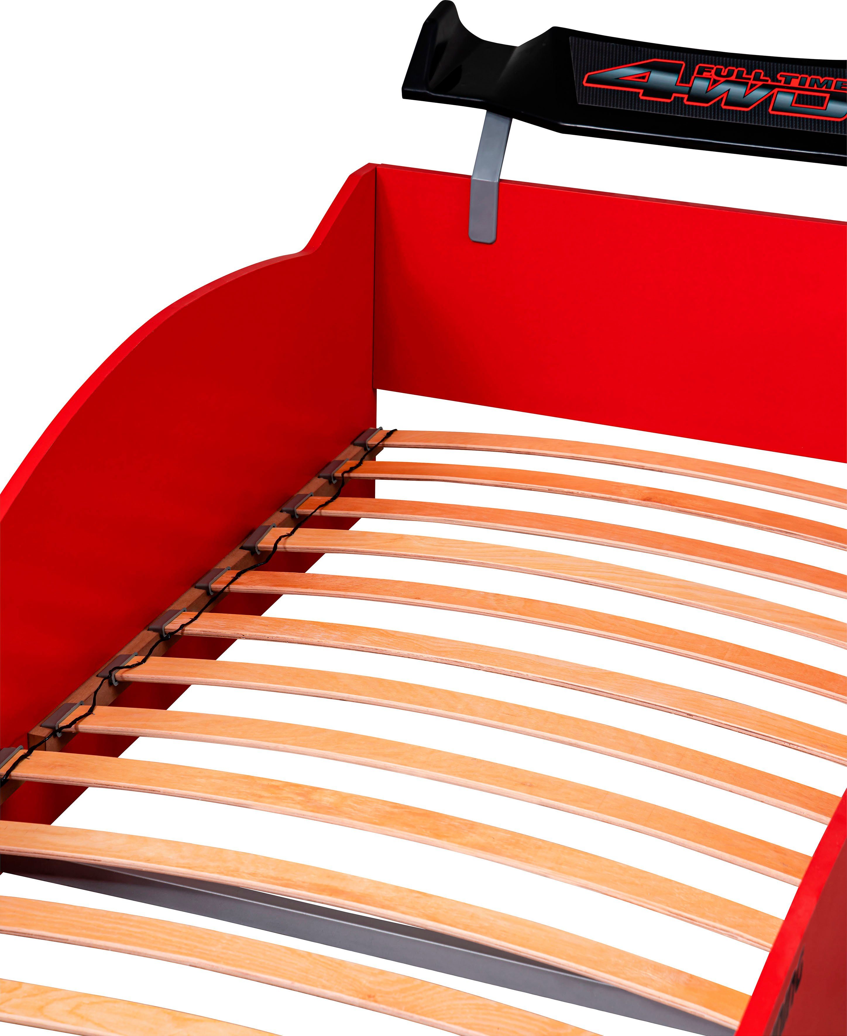 Relita Kinderledikant Eco Bed in vorm auto (autobed) met opbergvak aan de voorkant
