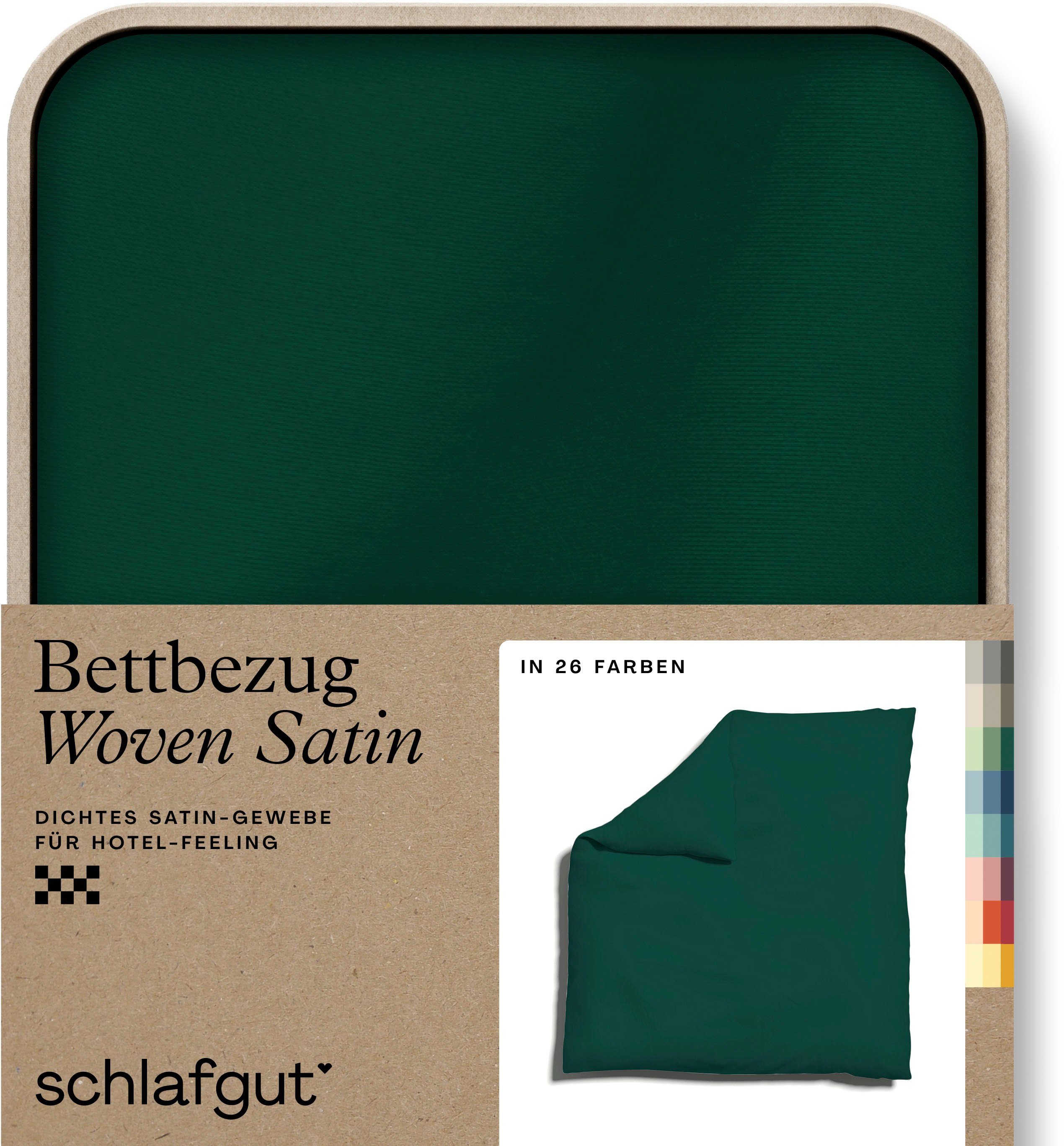 Schlafgut Dekbedovertrek Woven Satin bijzonder dicht geweven, mix & match: bijpassende kussenhoes ve