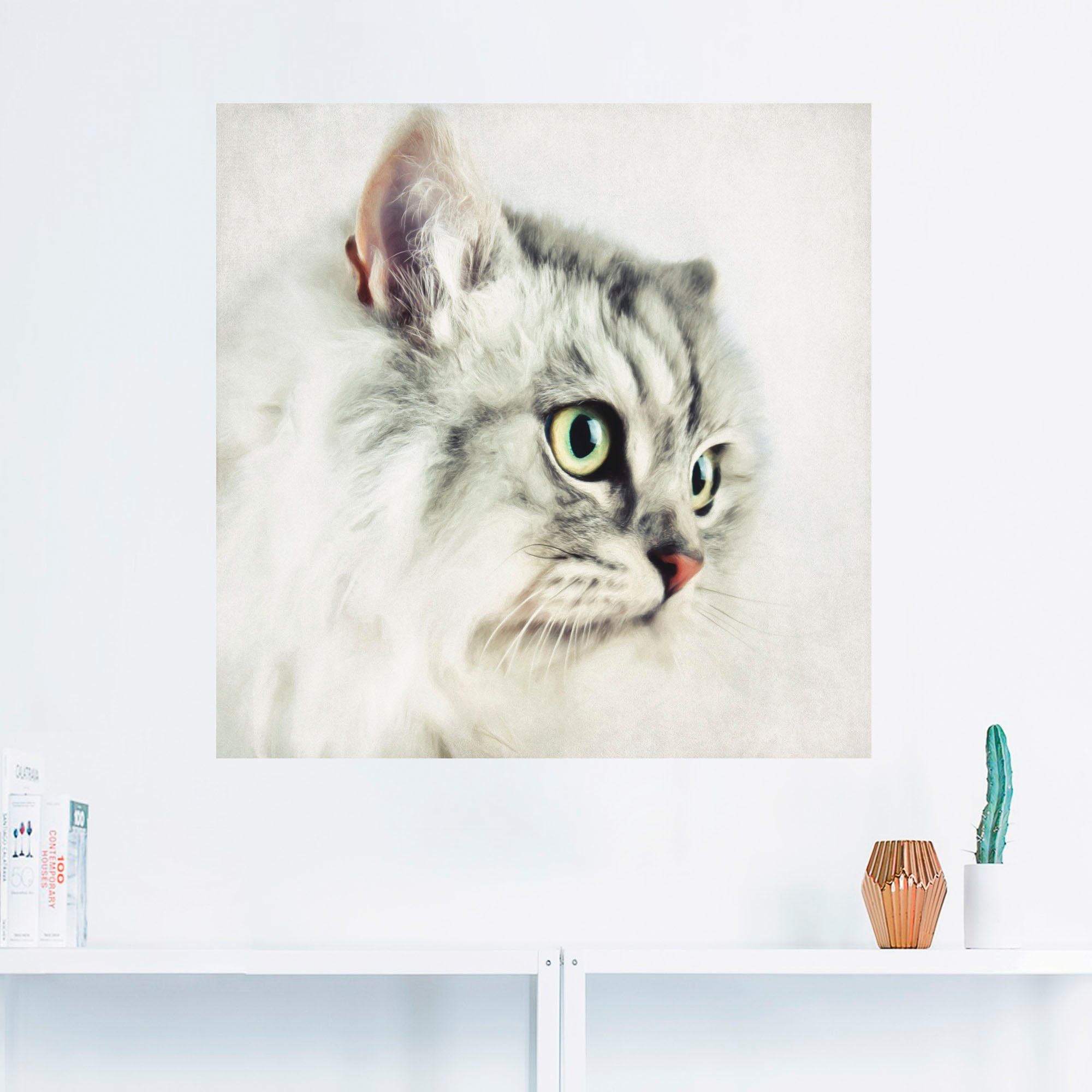 Artland Artprint Kattenportret als artprint op linnen, poster, muursticker in verschillende maten