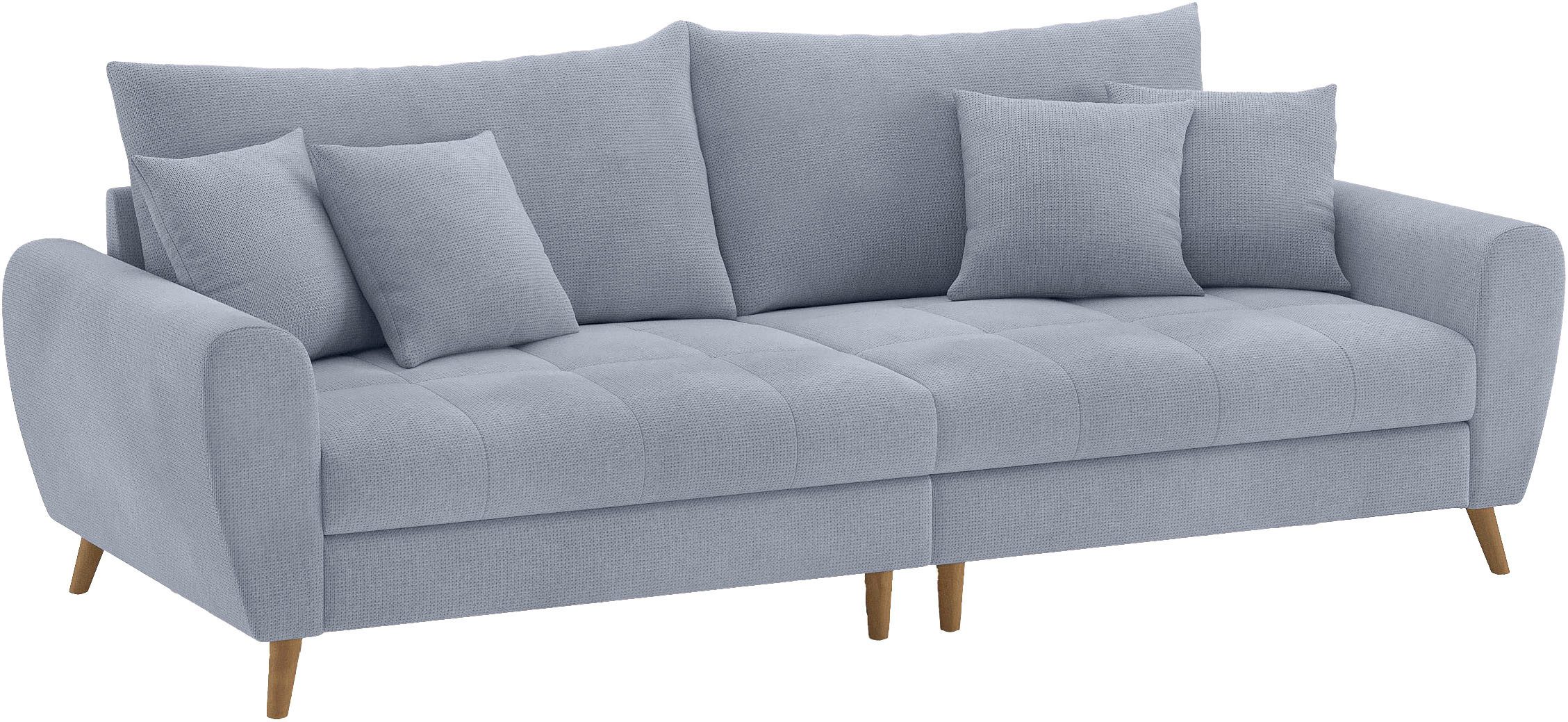 Mr. Couch Megabank Blackburn II Optioneel met koudschuimvering tot 140 kg belastbaar blauw, xxl banken