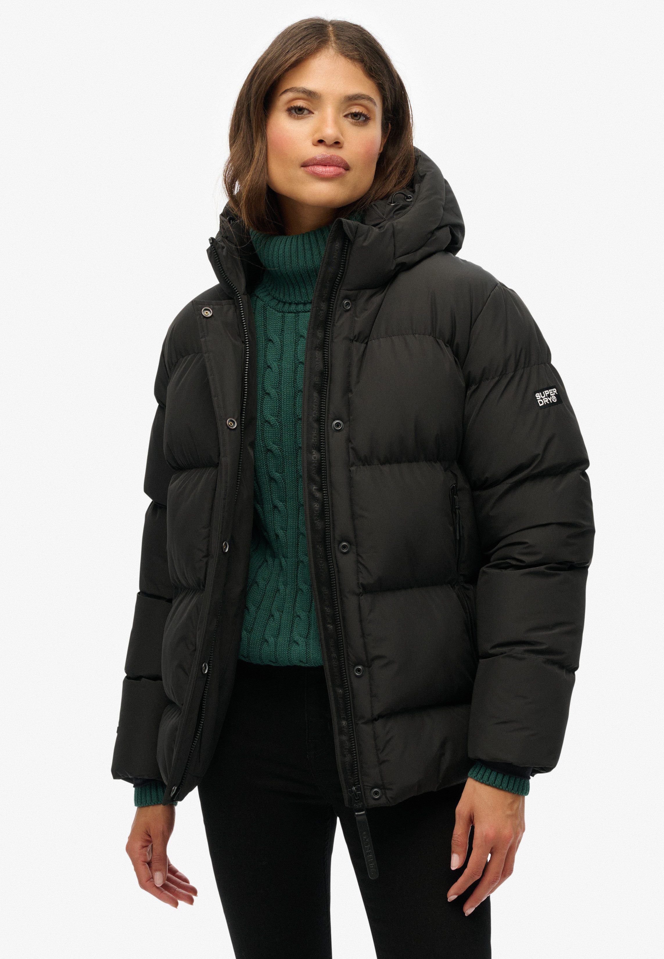 Superdry Gewatteerde jas HOODED 5 BAFFLE SPORTS PUFFER