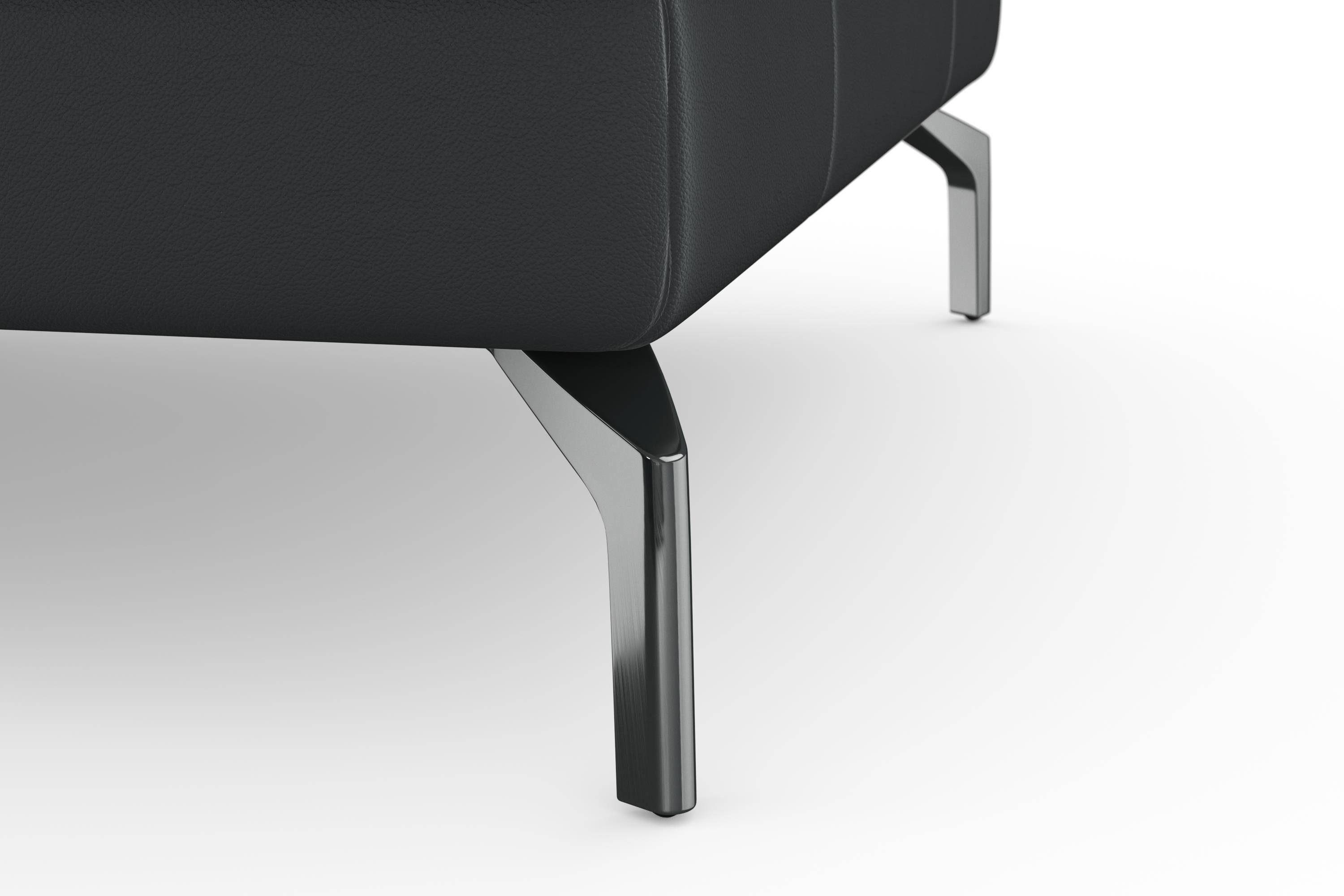 sit&more Hoekbank Bendigo L-vorm inclusief zitdiepteverstelling, bodemvrijheid 15 cm, 2 pootkleuren