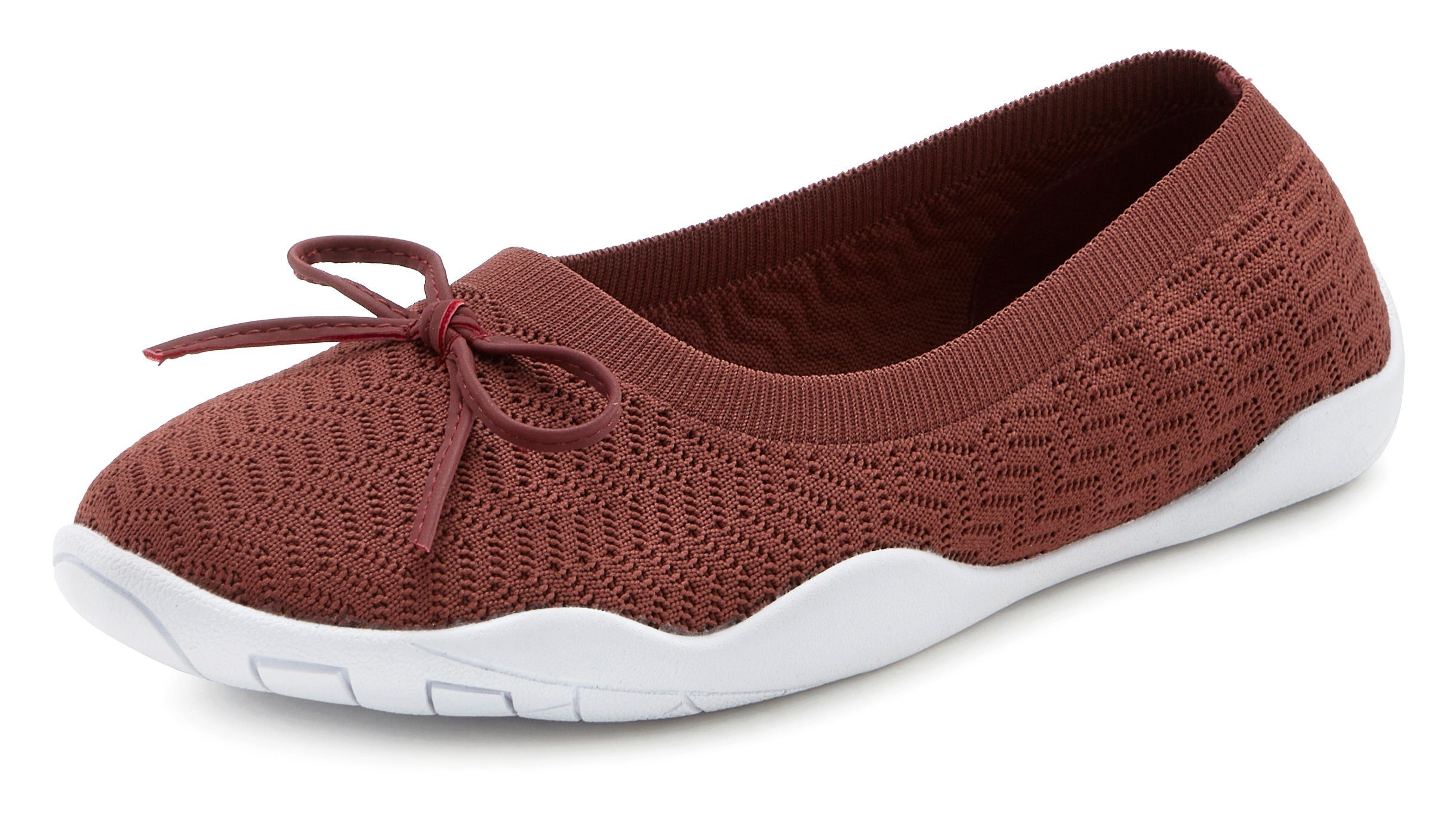 Lascana Sneaker ballerina's Slipper, lage schoen, slip-on sneaker ultralicht VEGAN