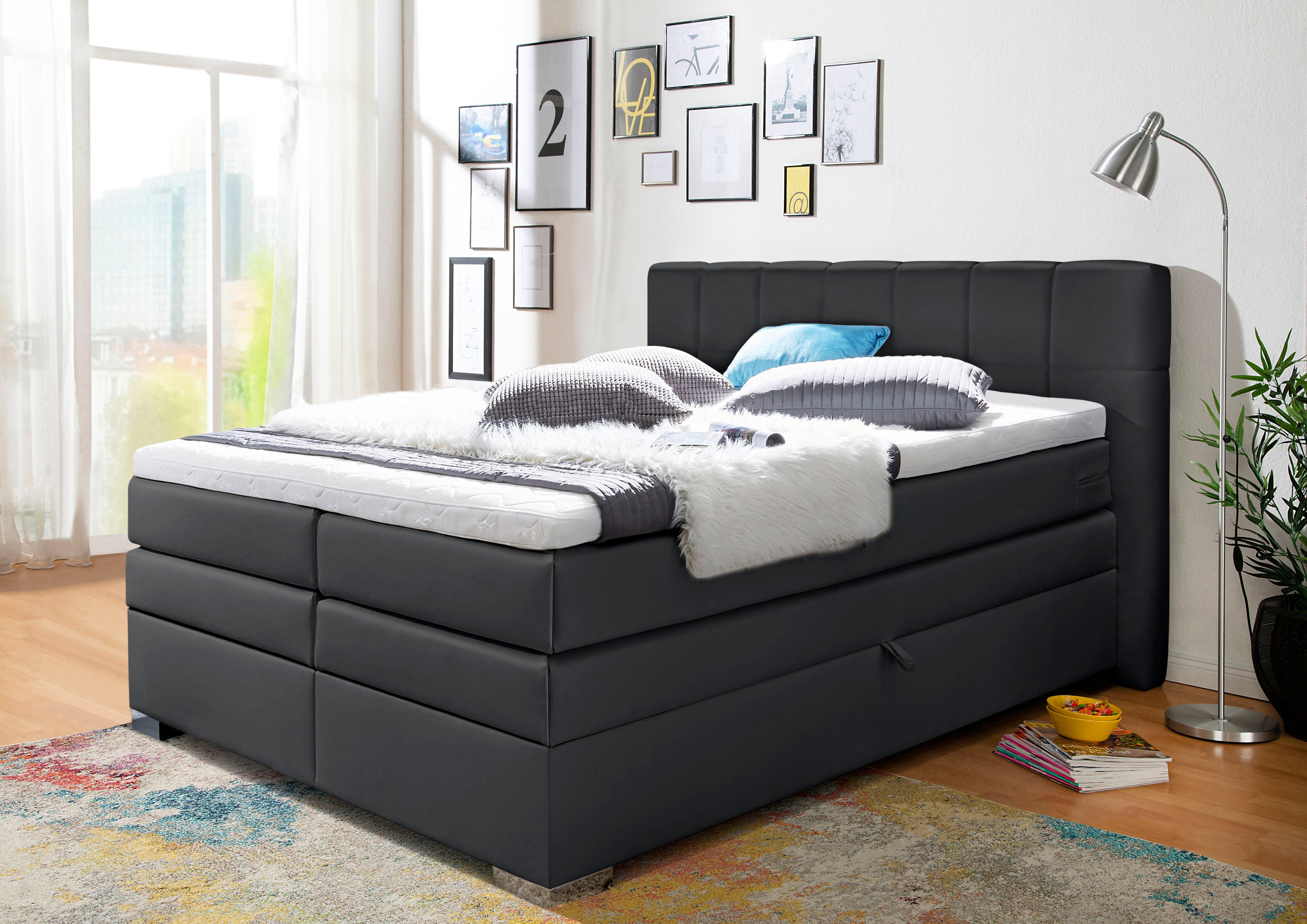 INOSIGN Boxspring Airdrie met bedkist en topmatras