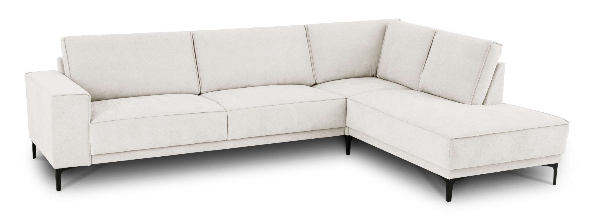 Places of Style Hoekbank Oland, structuur, platweefsel, luxe microvezel, bouclé