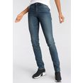 arizona slim fit jeans svenja - band met opzij elastische inzet high waist blauw