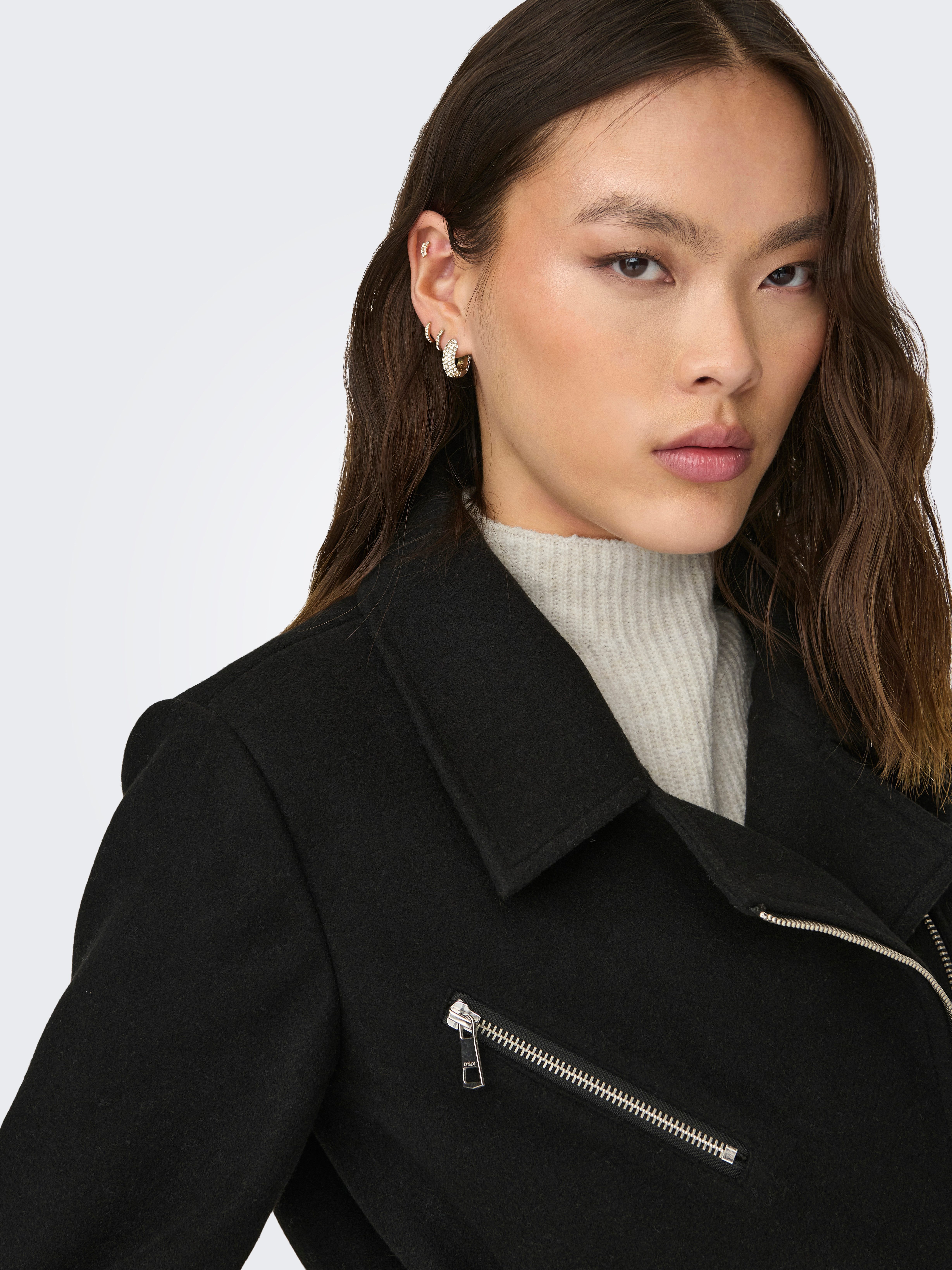 Only Korte jas ONLEMILY ZIP BIKER COAT OTW