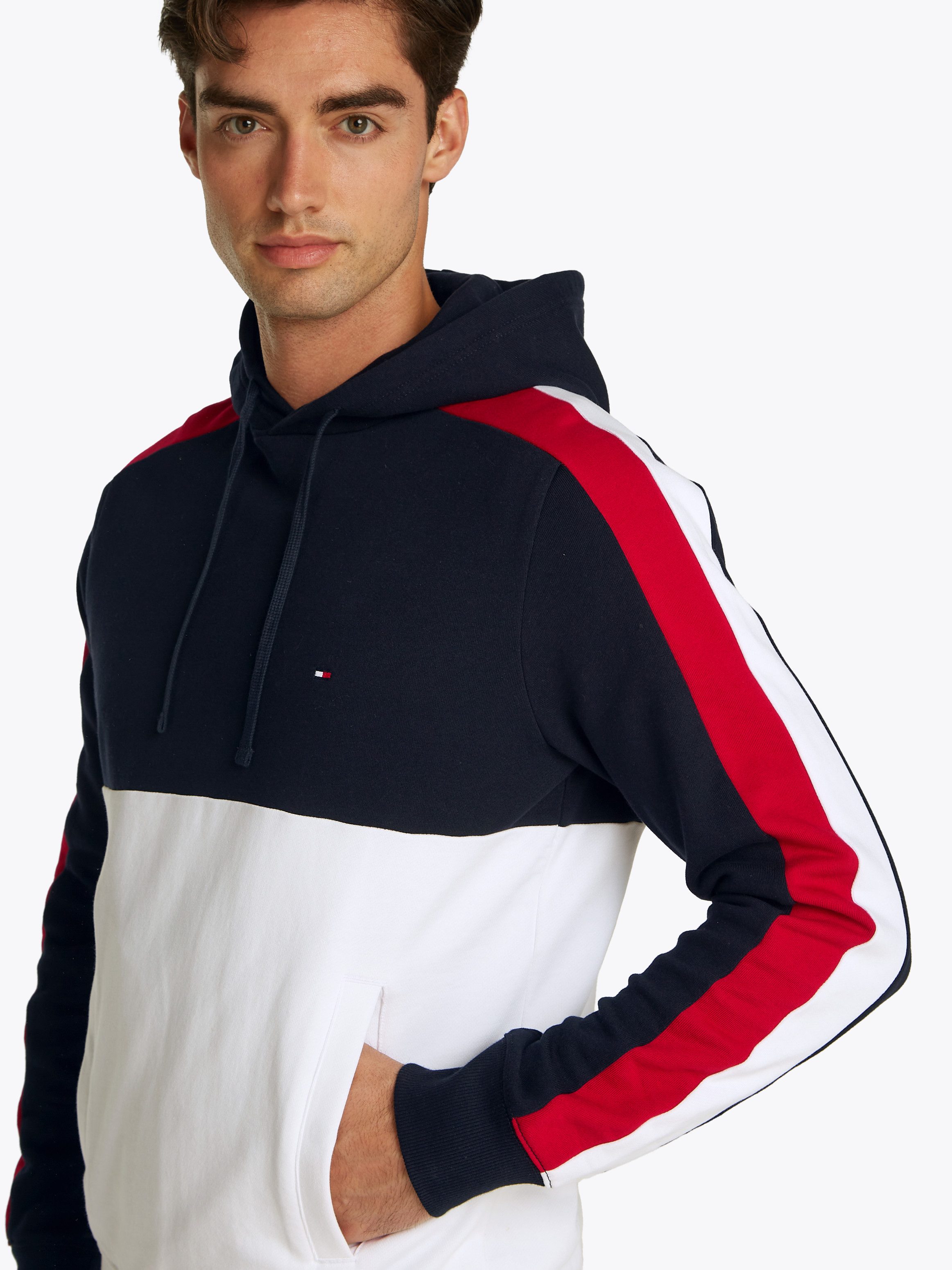Tommy Hilfiger Hoodie GLOBAL STRIPE BLOCK HOODIE