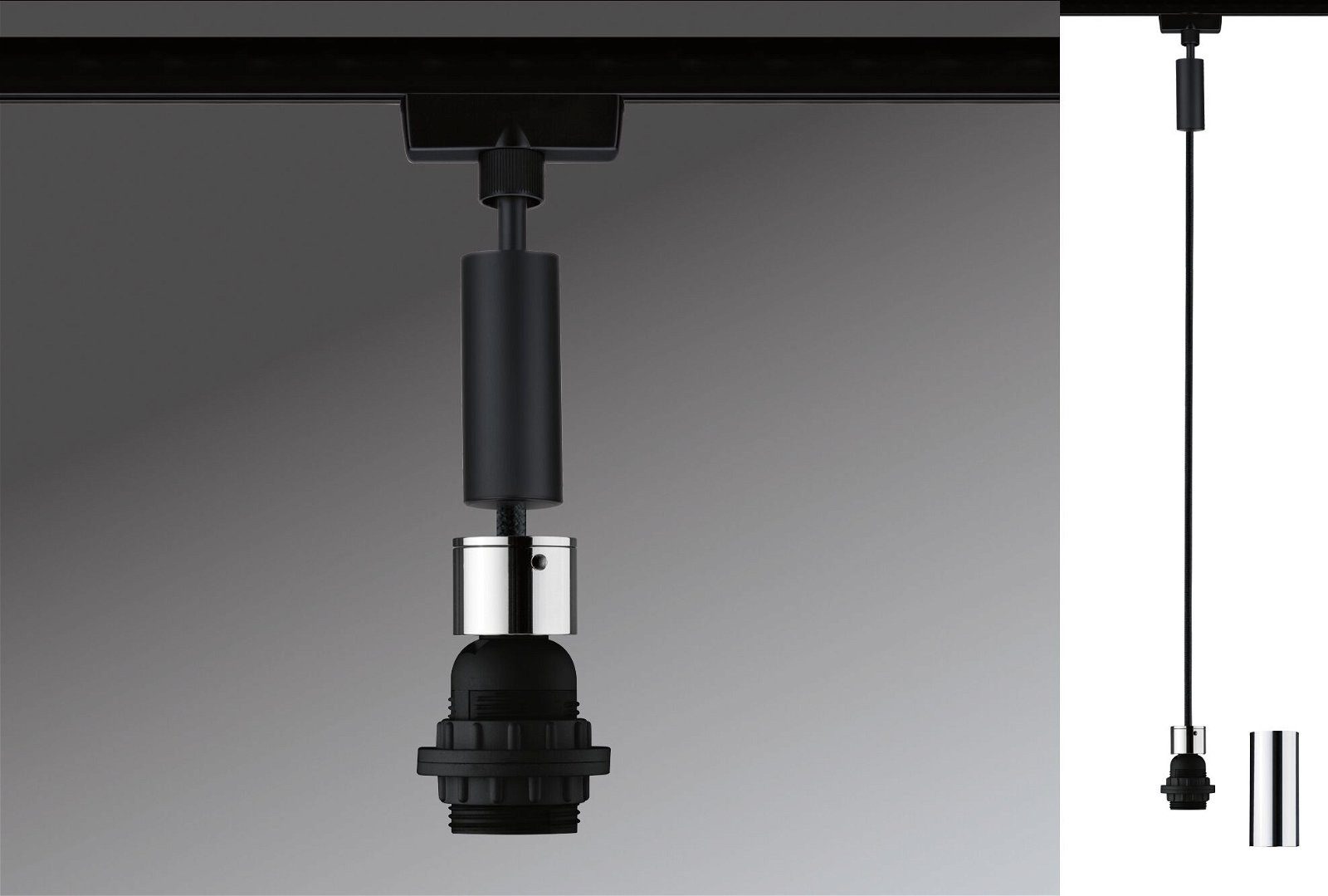 Paulmann Railsysteem-lampen URail Hanglamp 2Easy E27 max. 20W dimbaar 230V (1-delig)