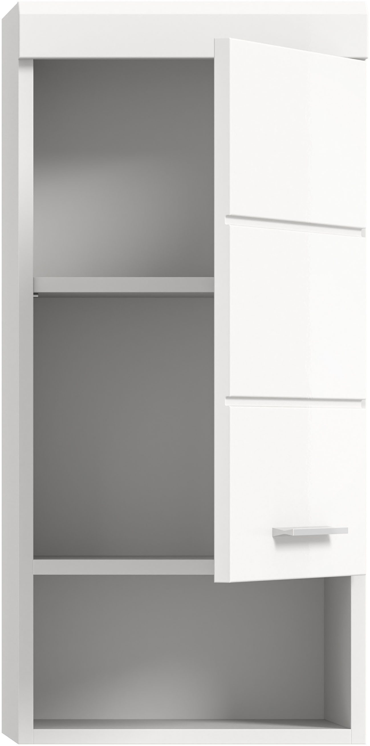 INOSIGN Hangkast Siena, breedte 37 cm, 1 deur, 1 open vak, 1 legplank, MDF-front in verschillende kleuren verkrijgbaar, badkamermeubels, badkamerkast, kast, badkamer (1 stuk)