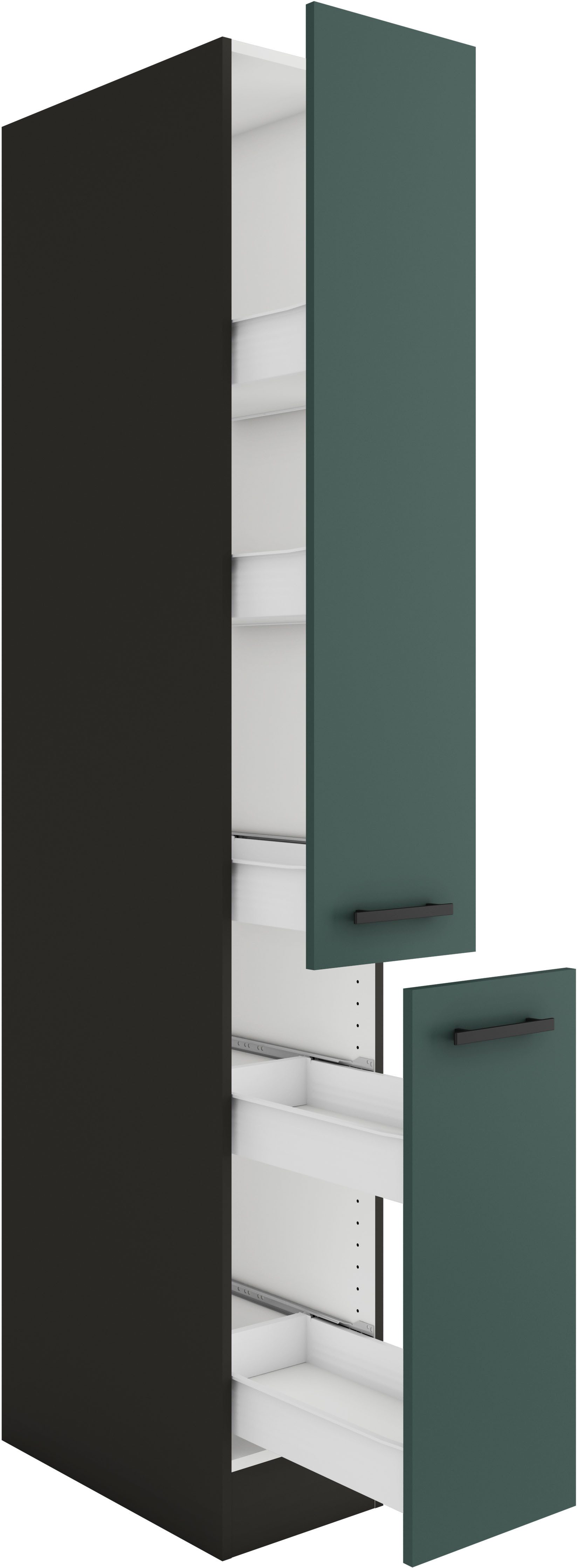 OPTIFIT Apothekerskast Palma Breedte 30 cm, hoogte 206,8 cm, 2 uittrekken, 5 planken