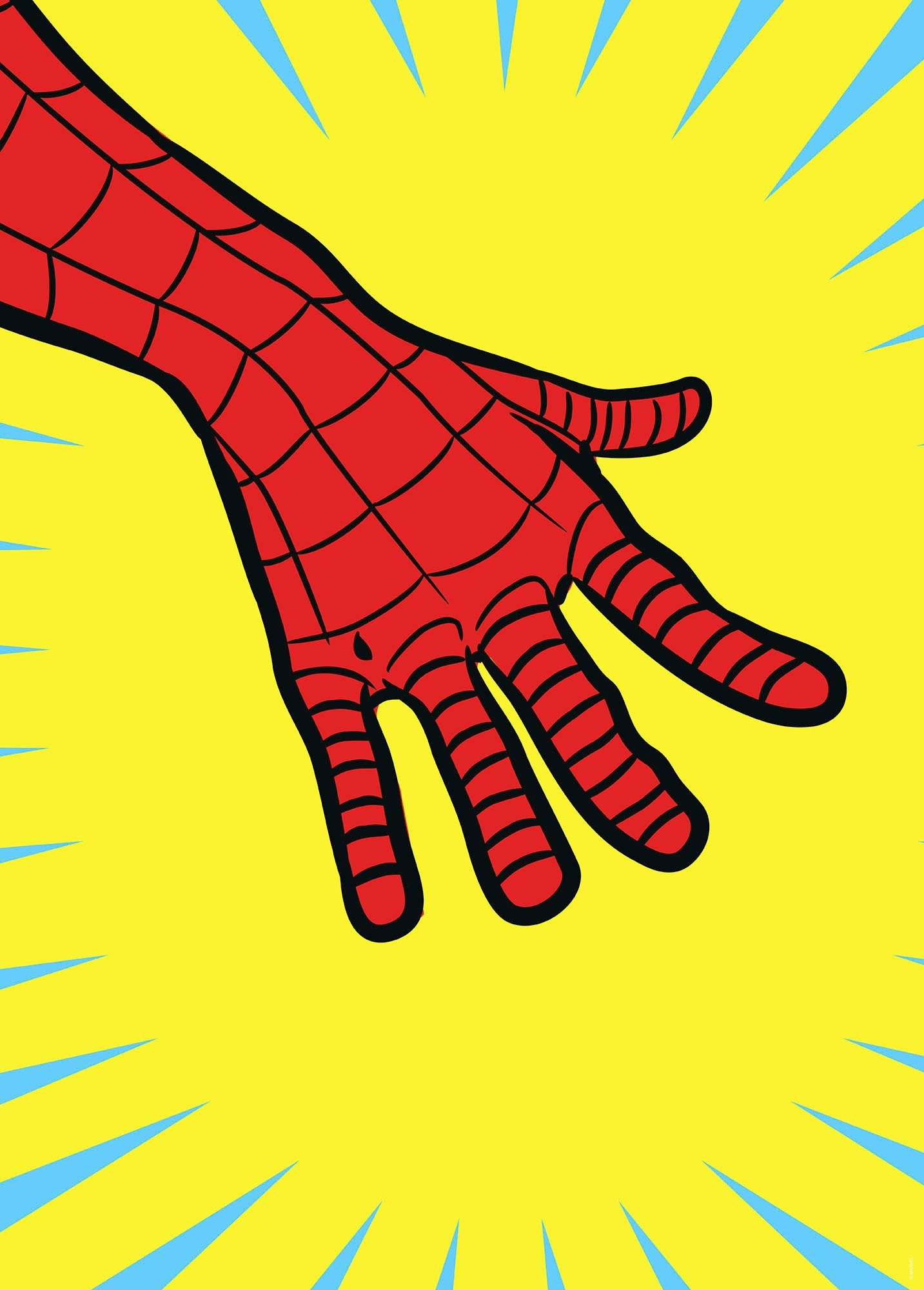 Komar Artprint Marvel PowerUp Spider-Man Hand