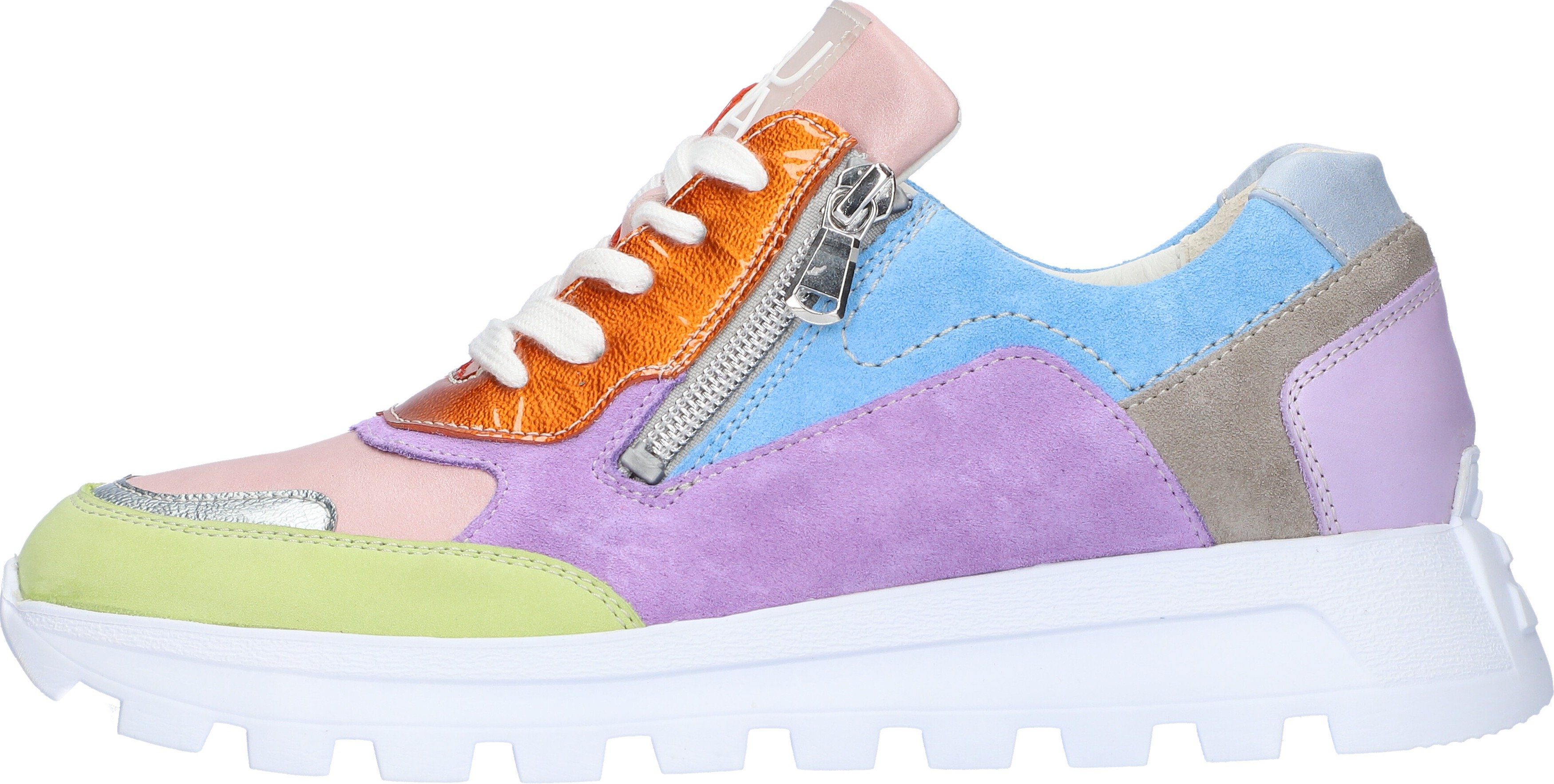 Waldläufer Sneakers met sleehak H-AJALA Profielzool, H-breedte, vrijetijdsschoen, lage schoen, veterschoen