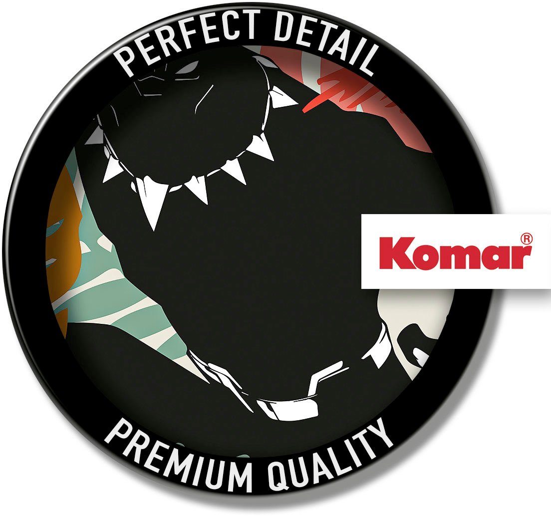 Komar Wandfolie Zelfklevend vlies, Winter Tropics Black Panther, Gr. 125 x 125 cm (1 stuk)