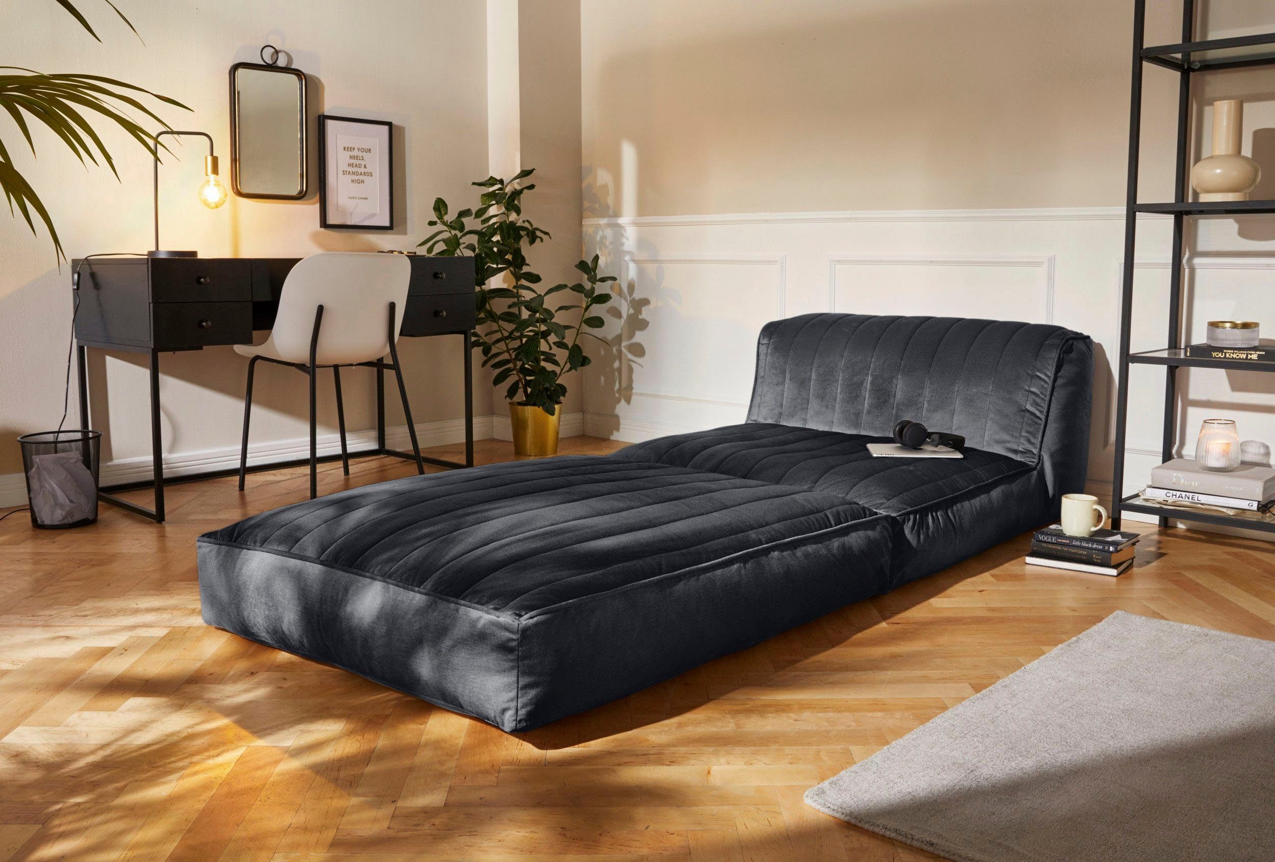Leonique Relaxfauteuil POLLY Loungestoel met slaapfunctie, perfect als logeerbed, divan
