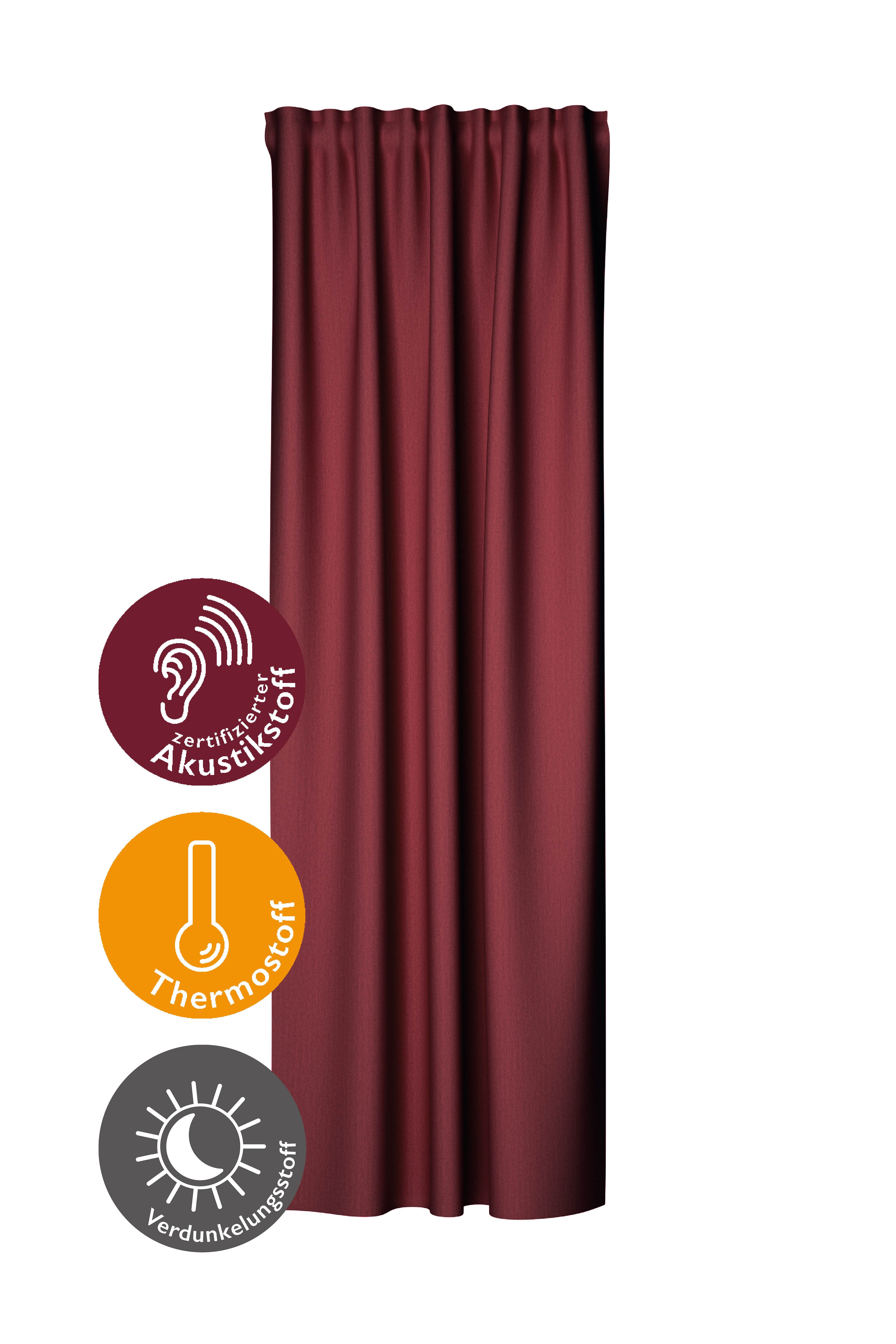 HOMING Gordijn Galdin Verduisteringsgordijn, ondoorzichtig, thermo, energiebesparend (1 stuk)
