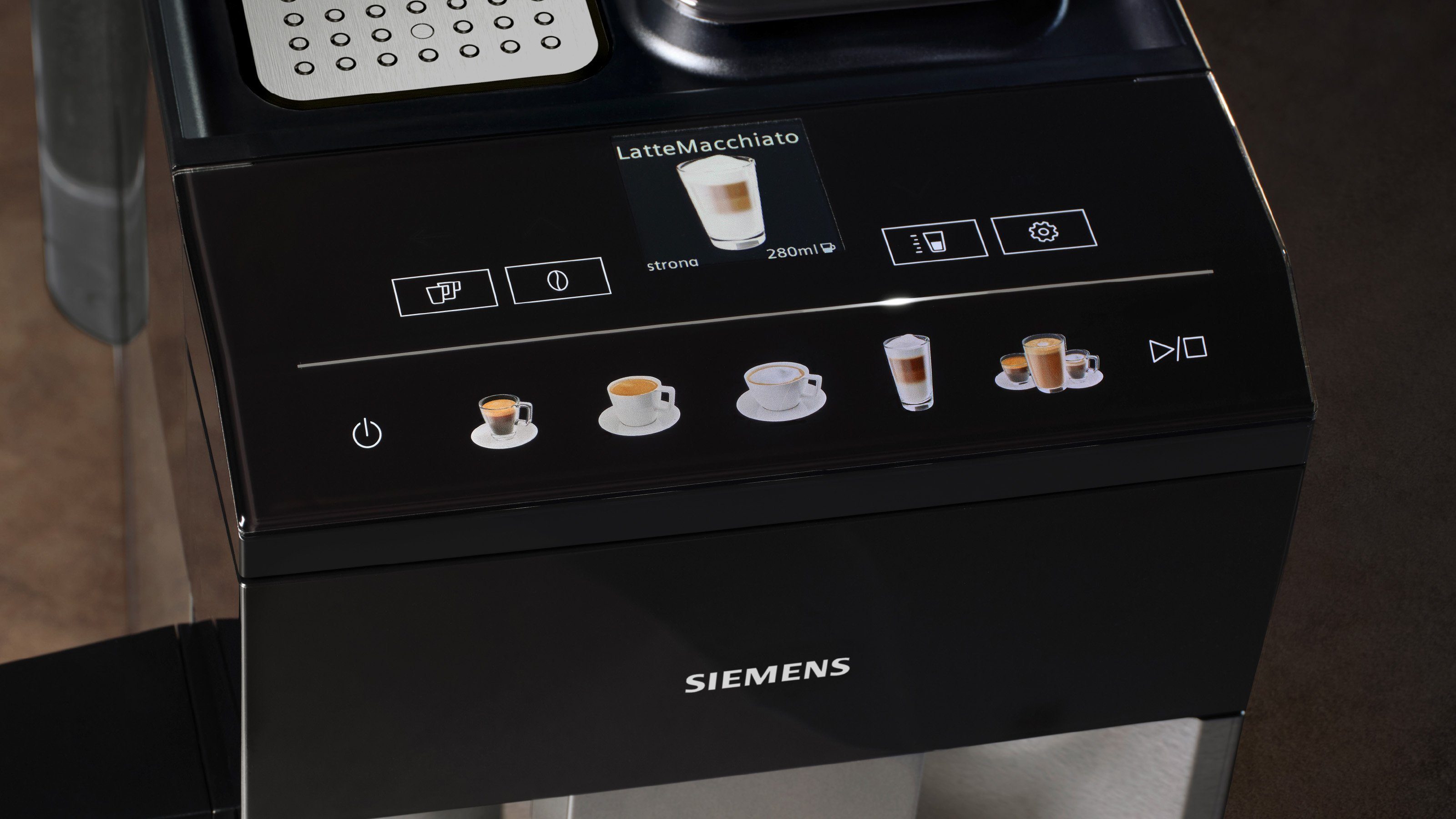 SIEMENS Volautomatisch koffiezetapparaat EQ500 integral TQ517D03, intuïtief kleurendisplay, dubbele kopjesfunctie