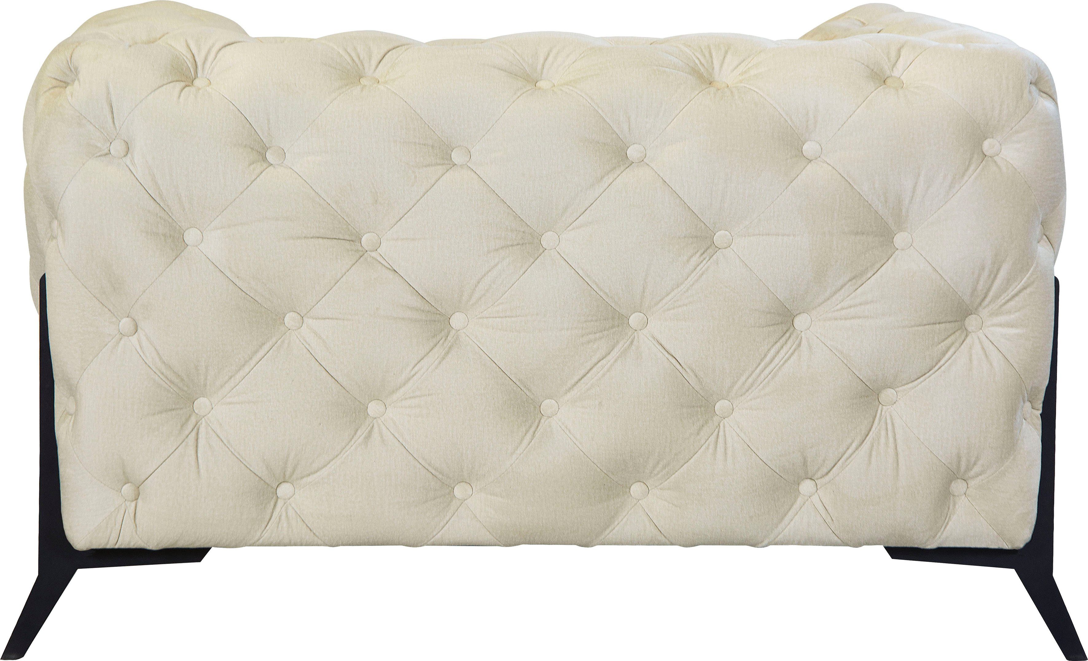 Leonique Chesterfield-fauteuil Amaury Fauteuil luxueuze capitonnage, moderne chesterfield look, kleur van de poten ter keuze