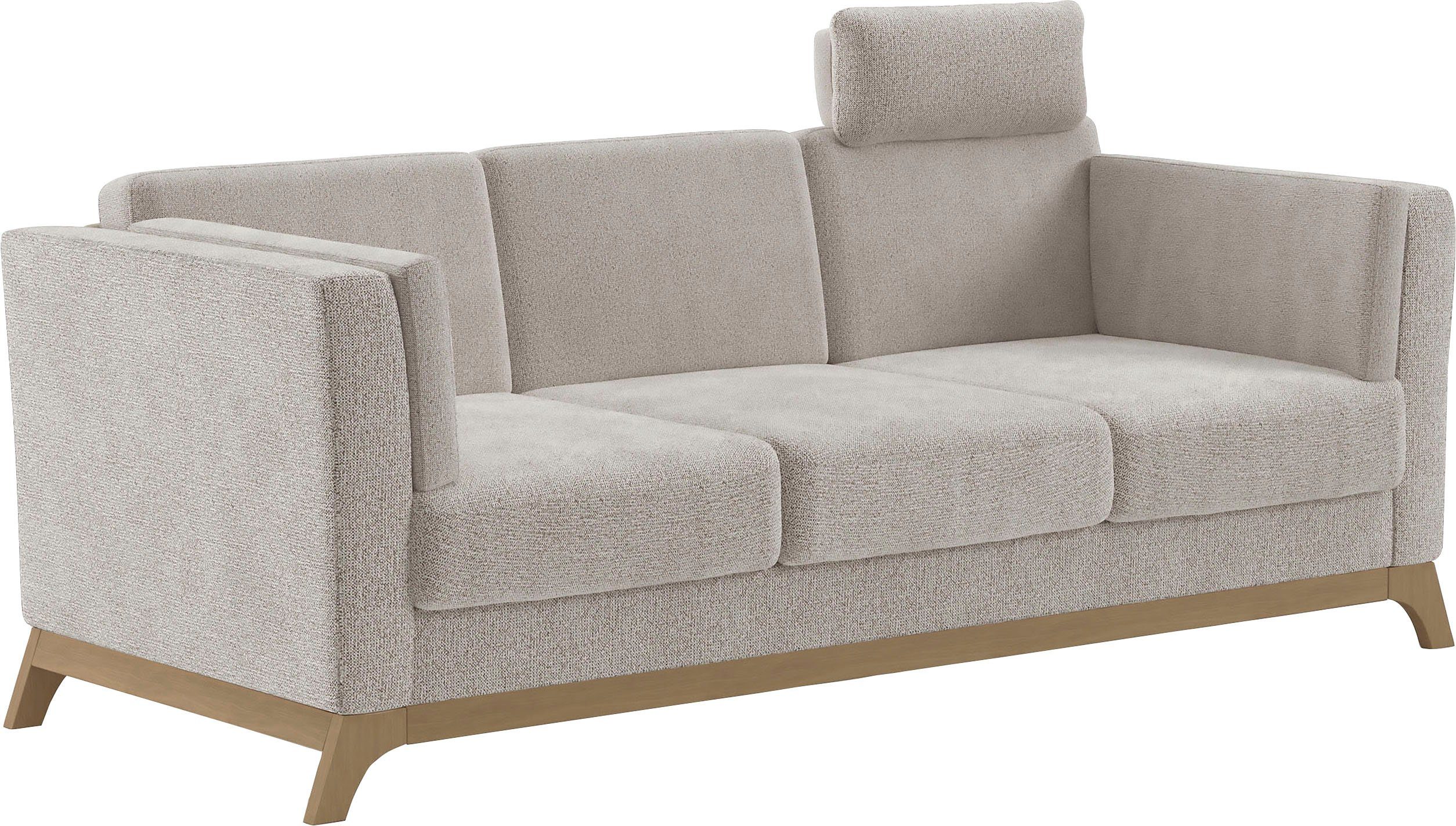Home affaire 3-zitsbank Viva met houten frame van beukenhout
