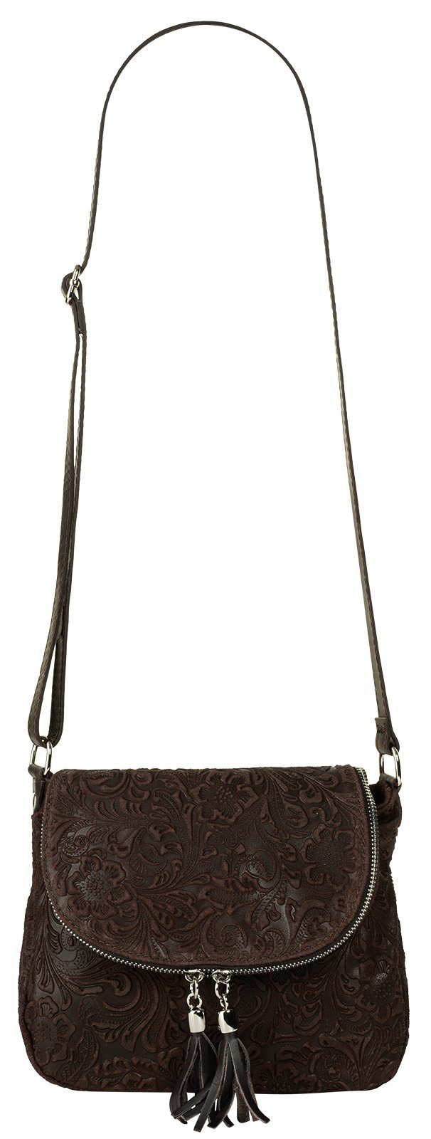 Samantha Look Schoudertas echt leer, made in italy