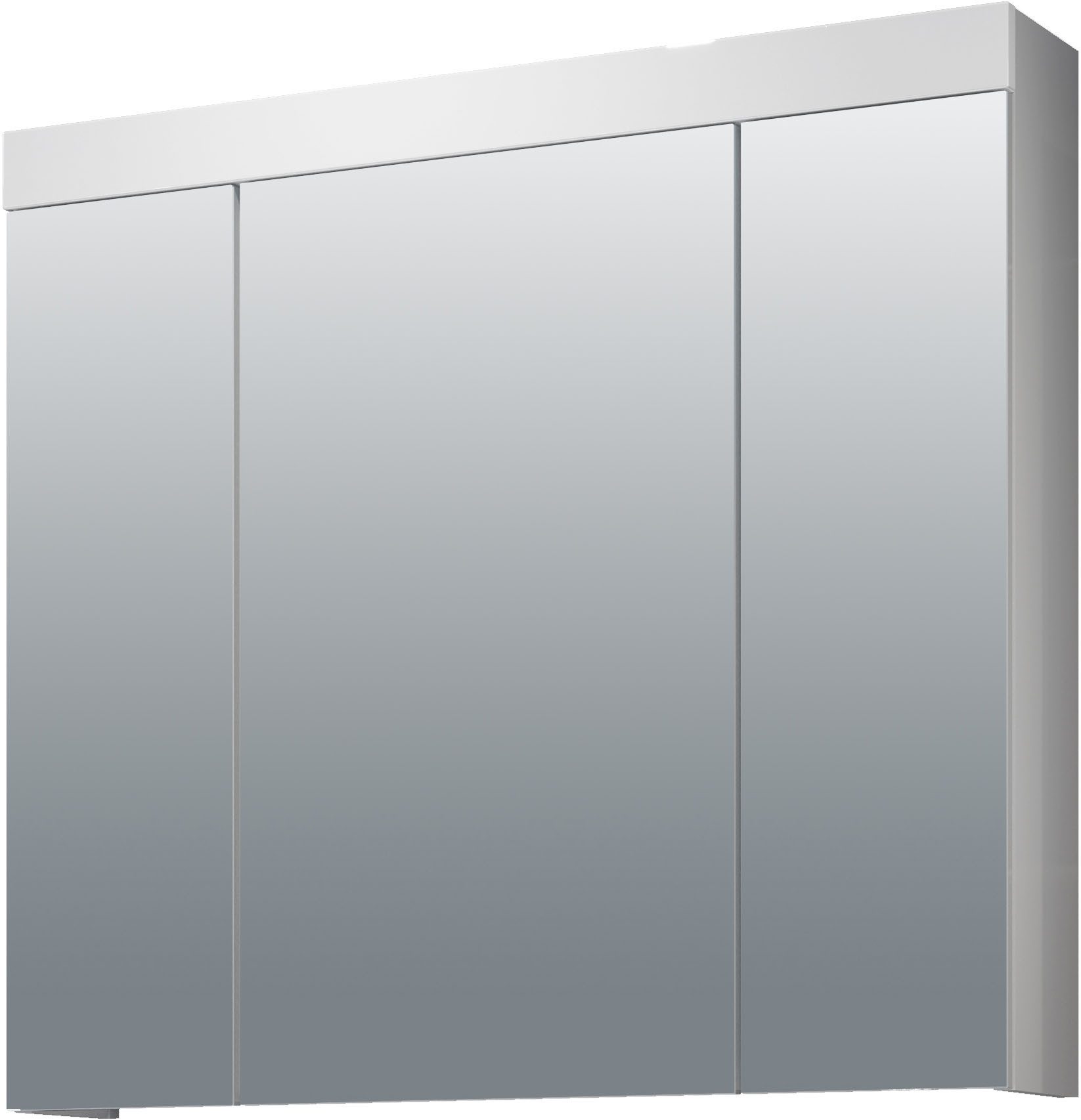 welltime Spiegelkast Dormoletto Badspiegel in wit met 9 vakken - afmetingen (B/D/H) 80/16/75 cm spiegels & verlichting