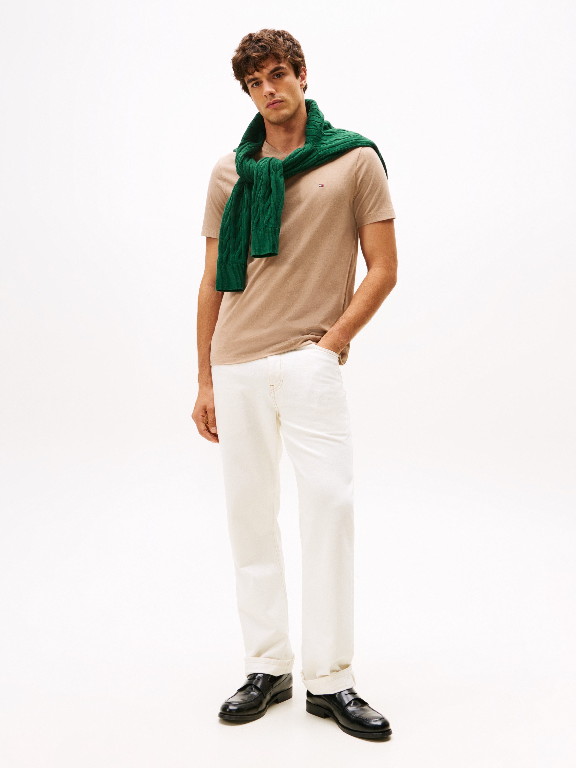 Tommy Hilfiger Shirt met V-hals ESSENTIAL V-NECK TEE