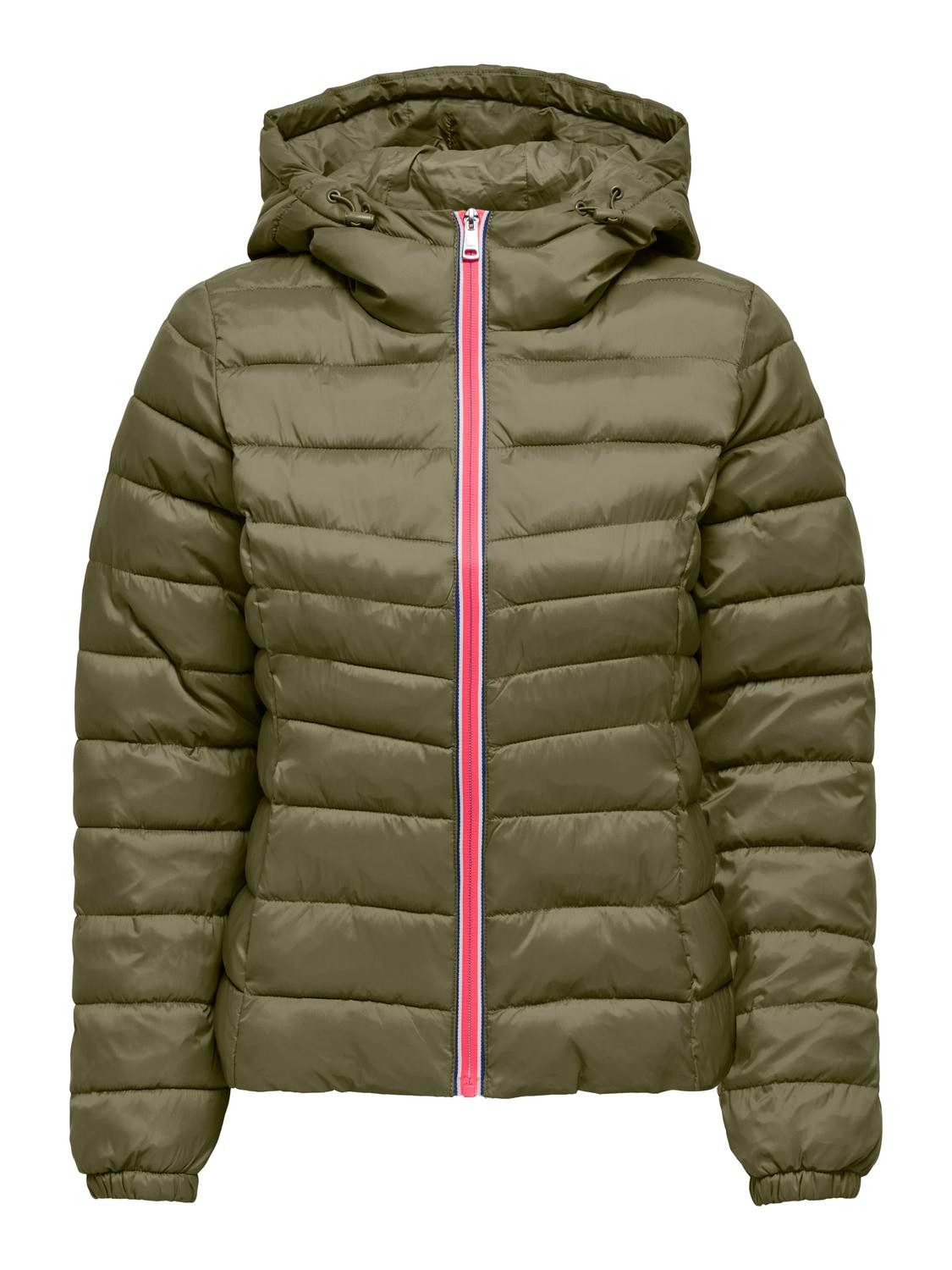 Only Gewatteerde jas ONLTAHOE CONTRAST HOOD JACKET CC OTW